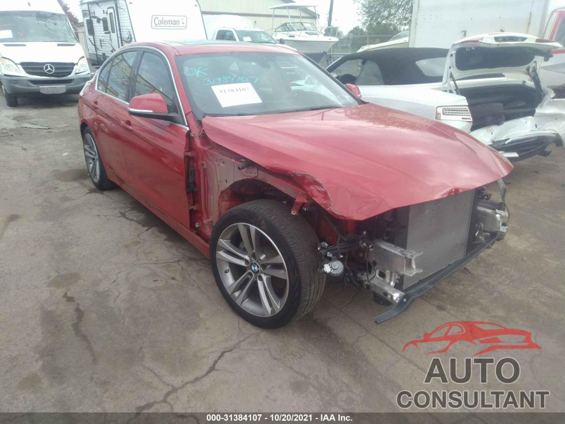 BMW 3 SERIES 2017 - WBA8D9G39HNU66100