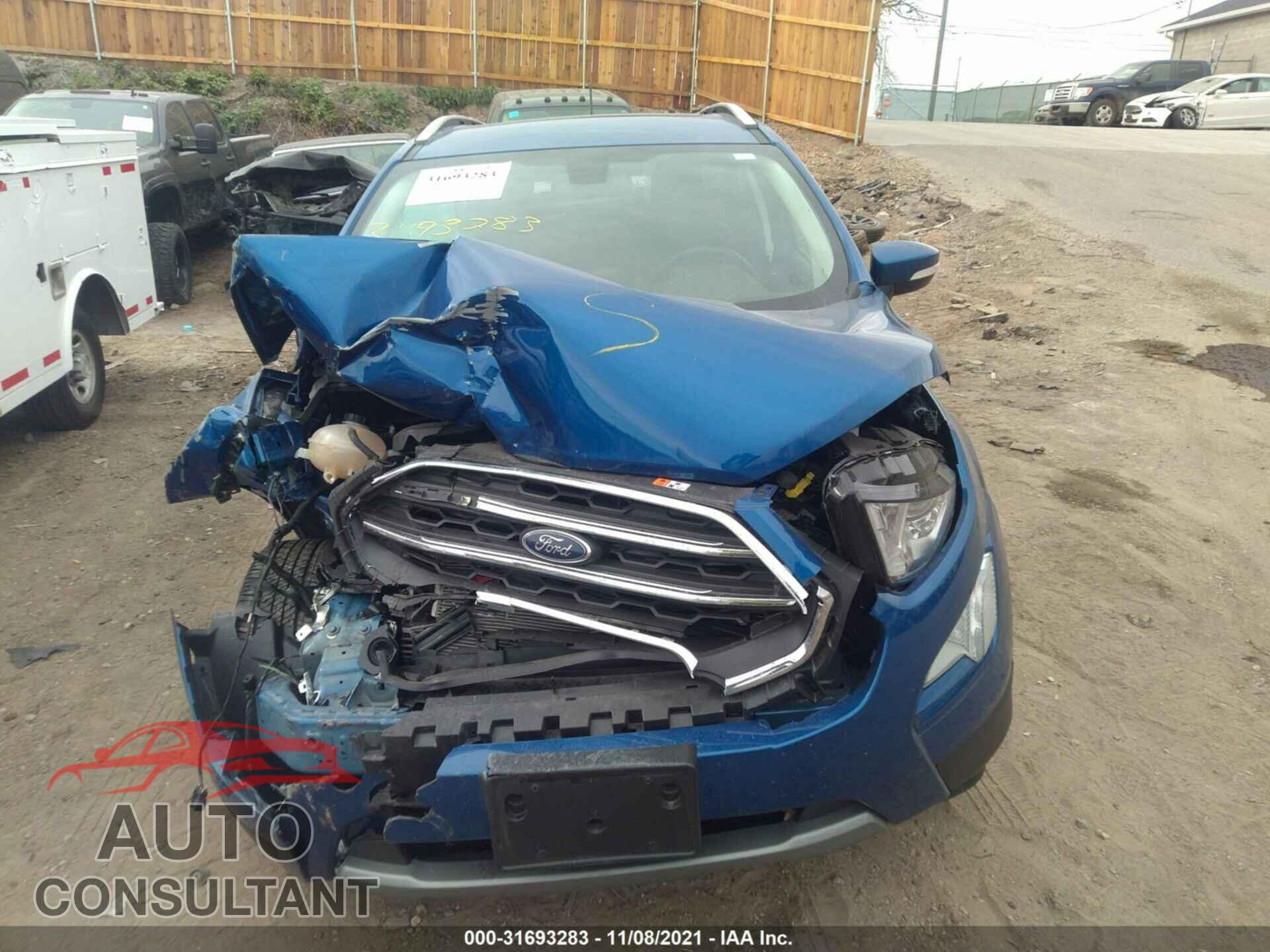 FORD ECOSPORT 2019 - MAJ6S3KL3KC261482
