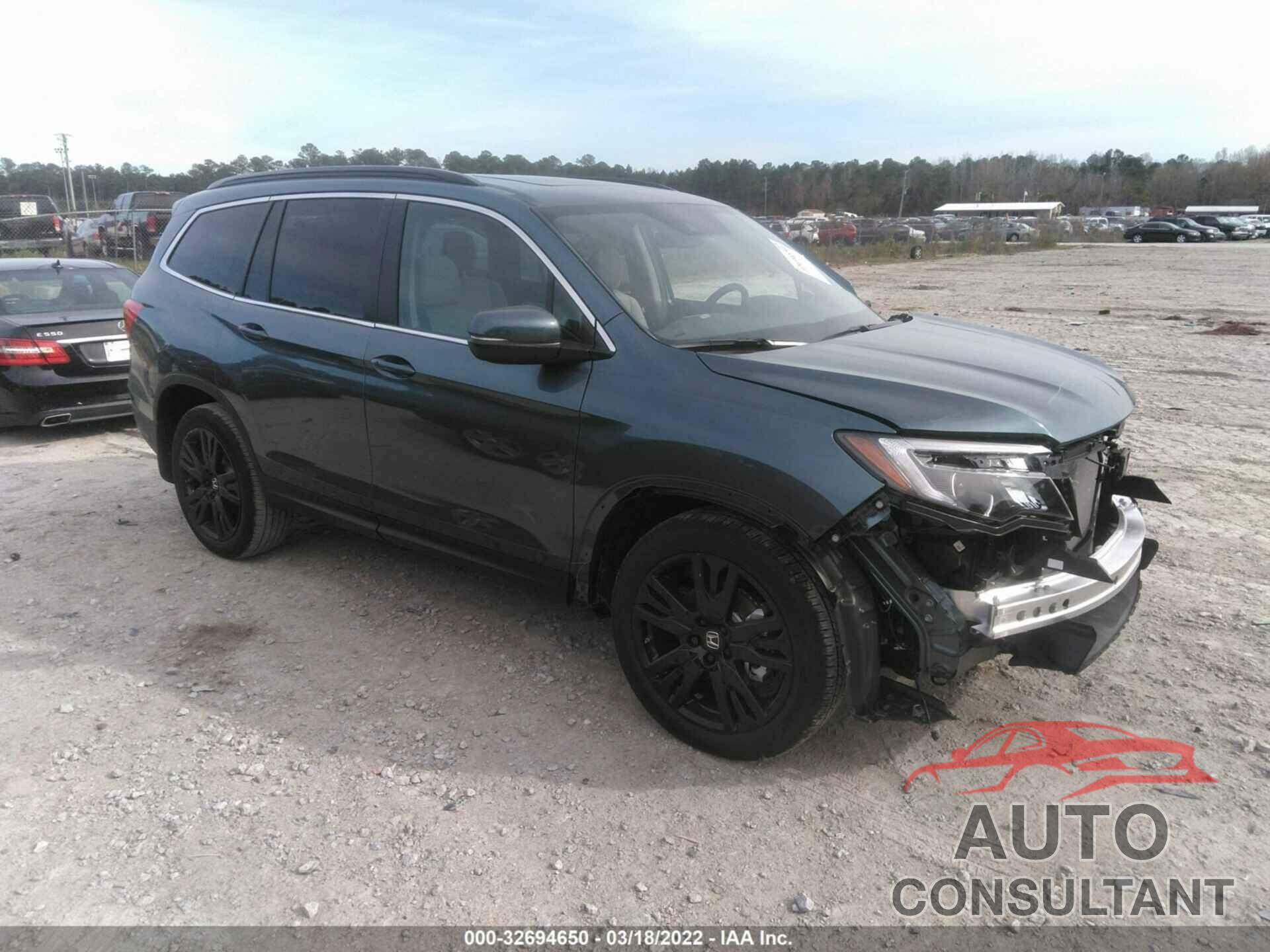 HONDA PILOT 2022 - 5FNYF5H29NB007722