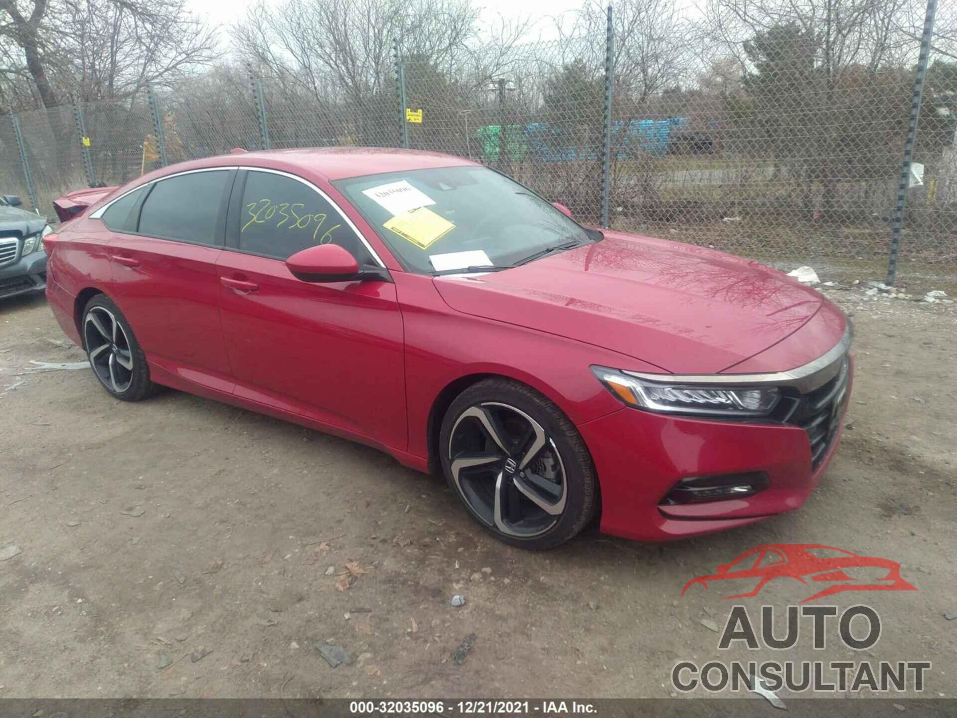 HONDA ACCORD SEDAN 2018 - 1HGCV1F38JA111169