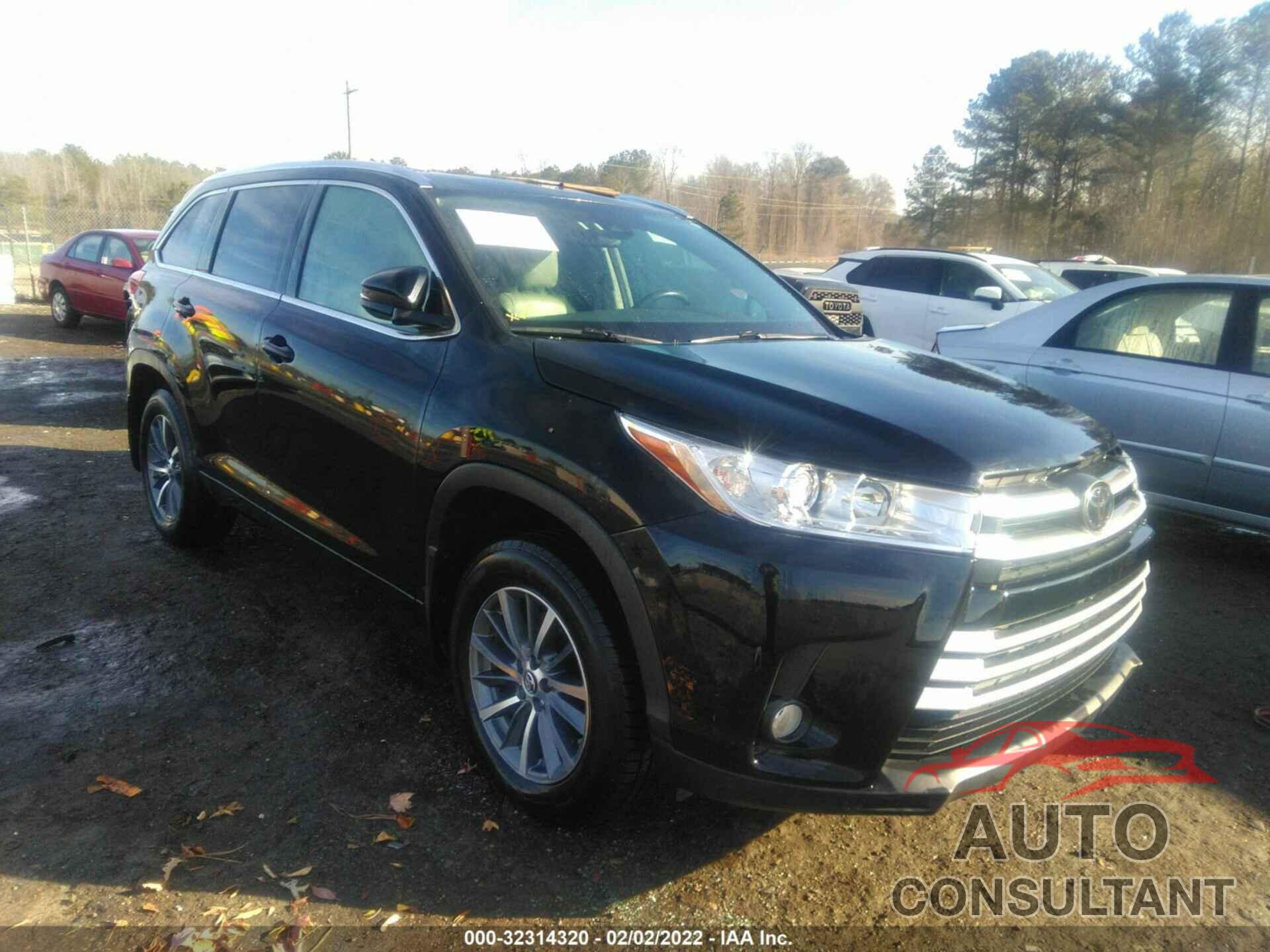 TOYOTA HIGHLANDER 2017 - 5TDJZRFH9HS447706
