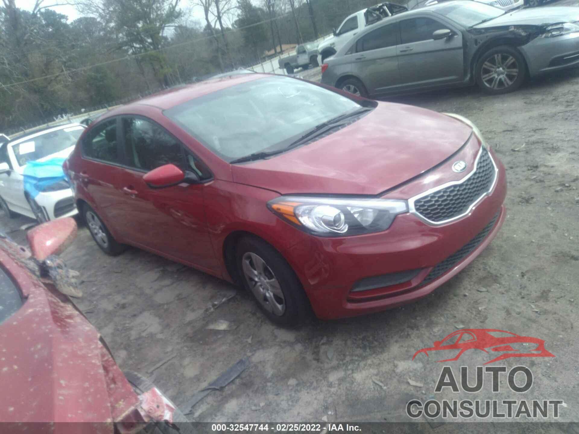 KIA FORTE 2016 - KNAFK4A60G5487645