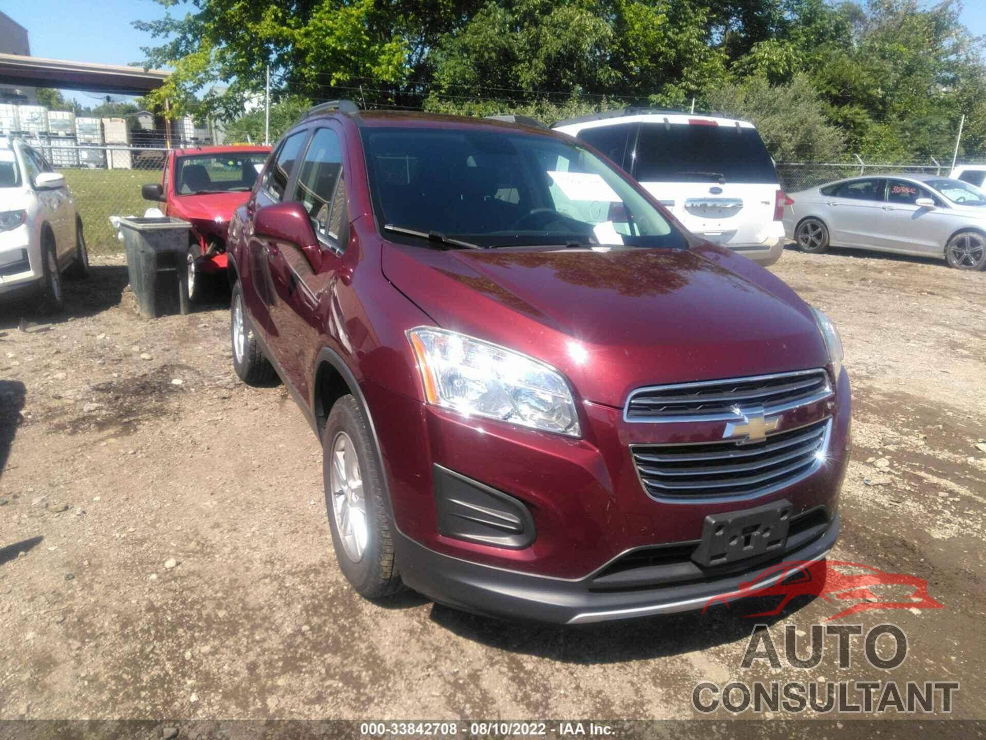 CHEVROLET TRAX 2016 - 3GNCJPSB2GL205891