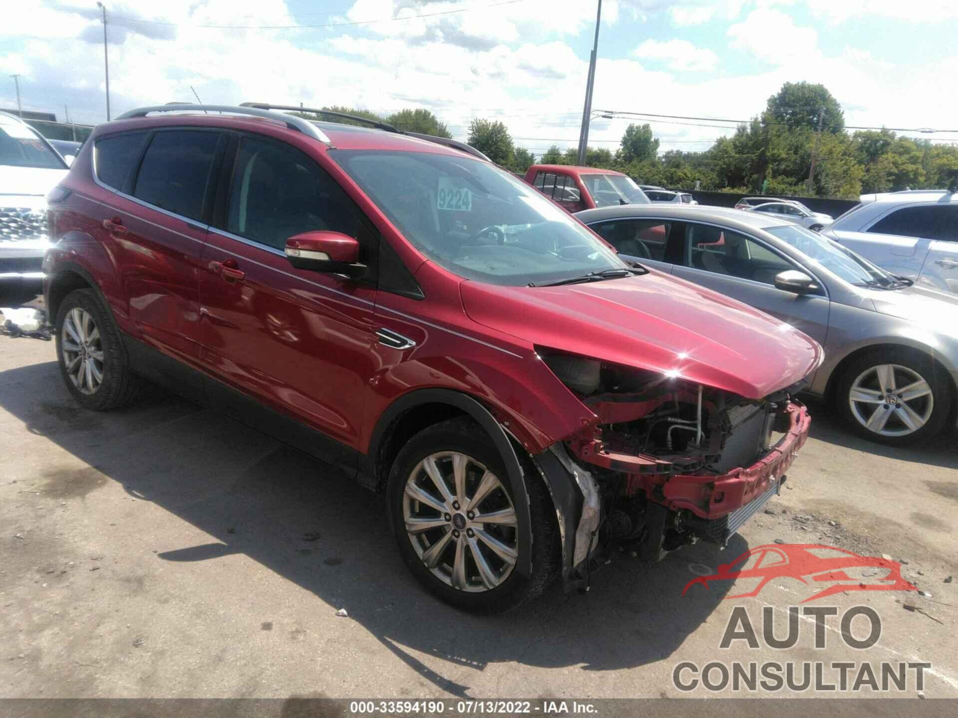 FORD ESCAPE 2017 - 1FMCU9J99HUE68019