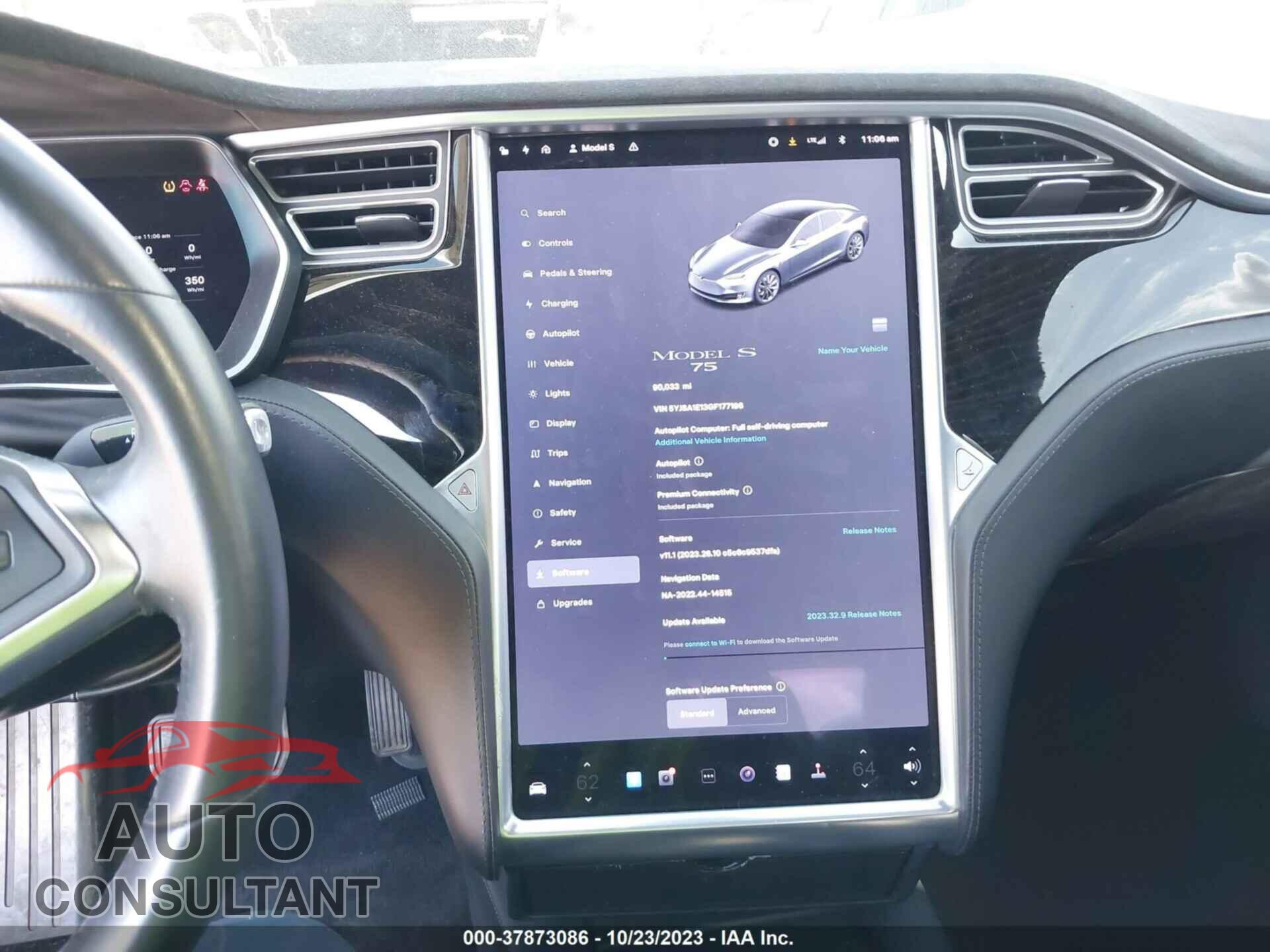 TESLA MODEL S 2016 - 5YJSA1E13GF177196