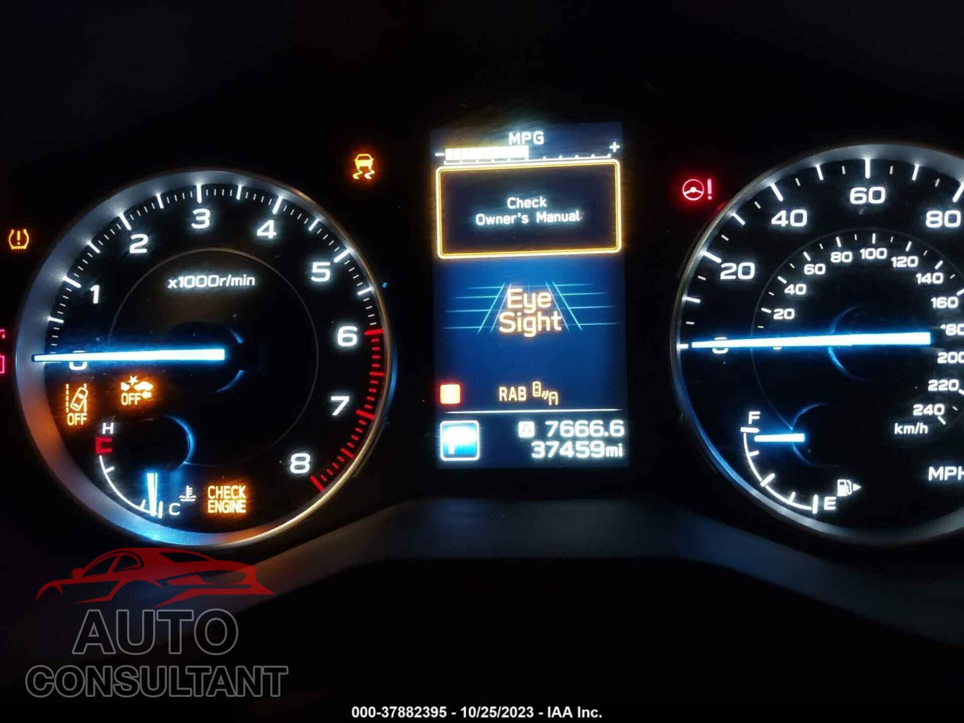 SUBARU ASCENT 2019 - 4S4WMAPD1K3473206