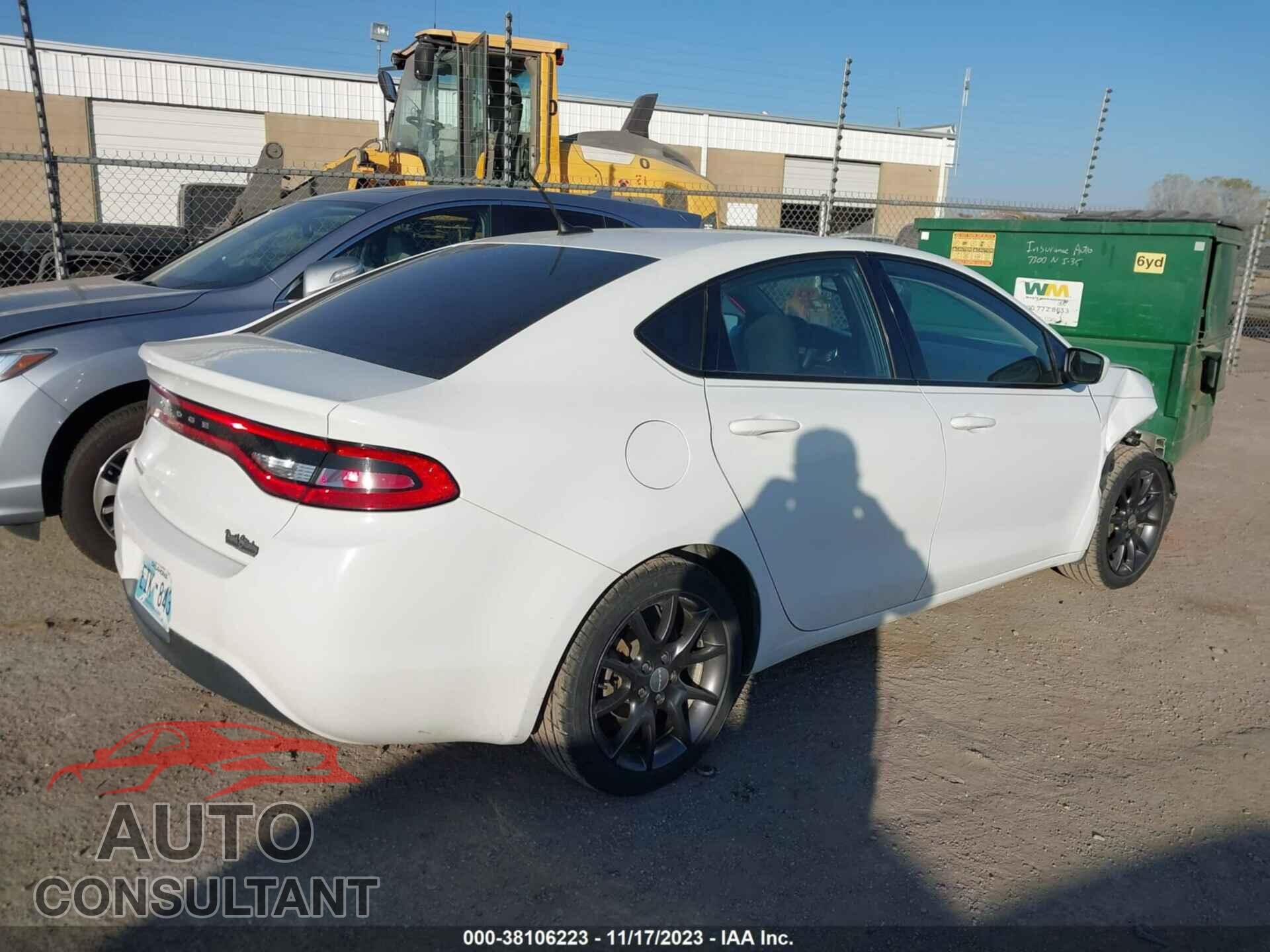 DODGE DART 2015 - 1C3CDFAAXFD392440
