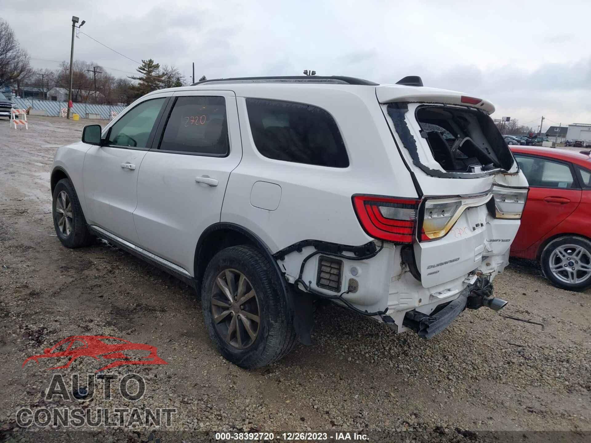 DODGE DURANGO 2016 - 1C4RDJDG9GC433091