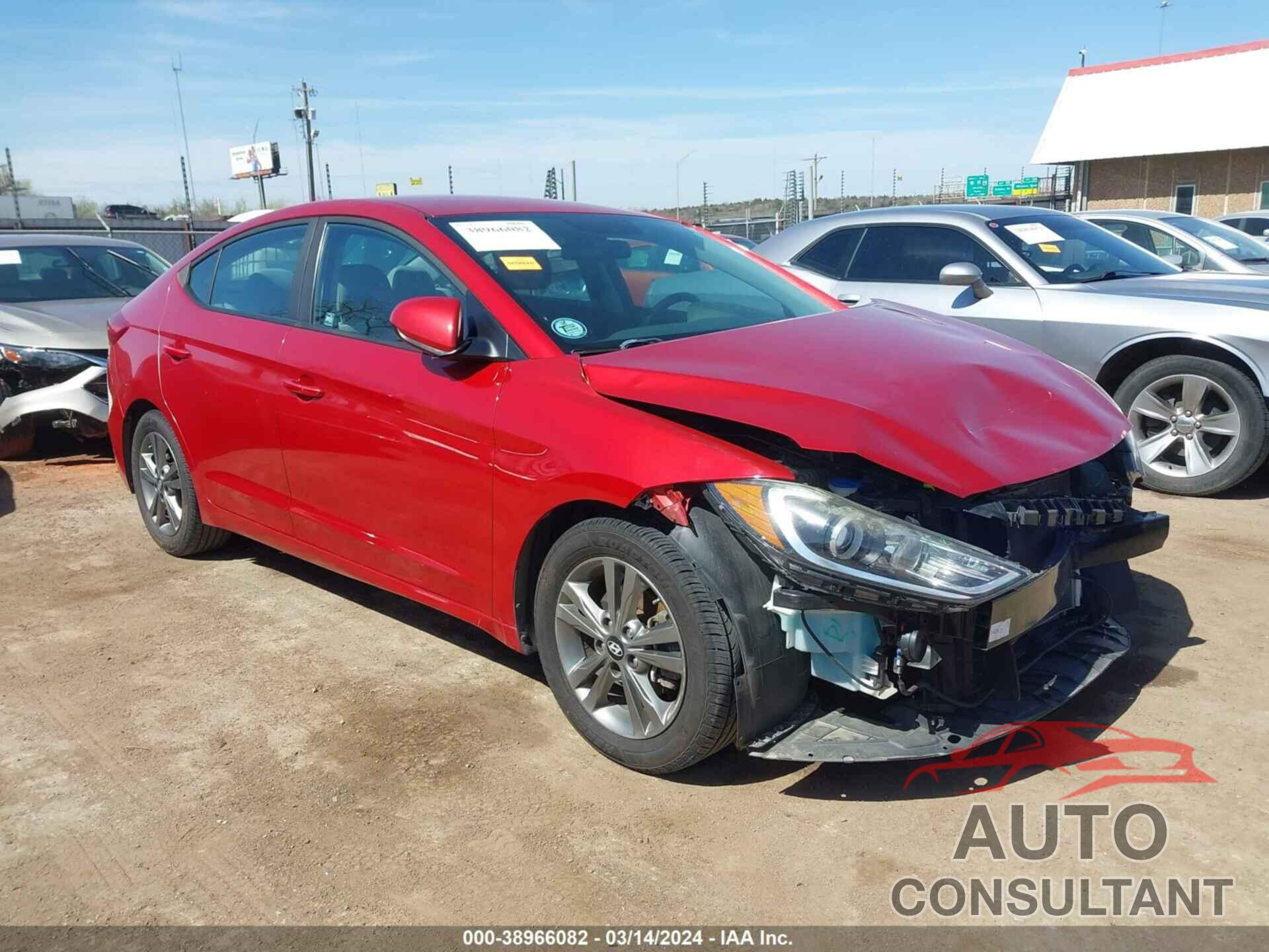 HYUNDAI ELANTRA 2018 - 5NPD84LF2JH219967