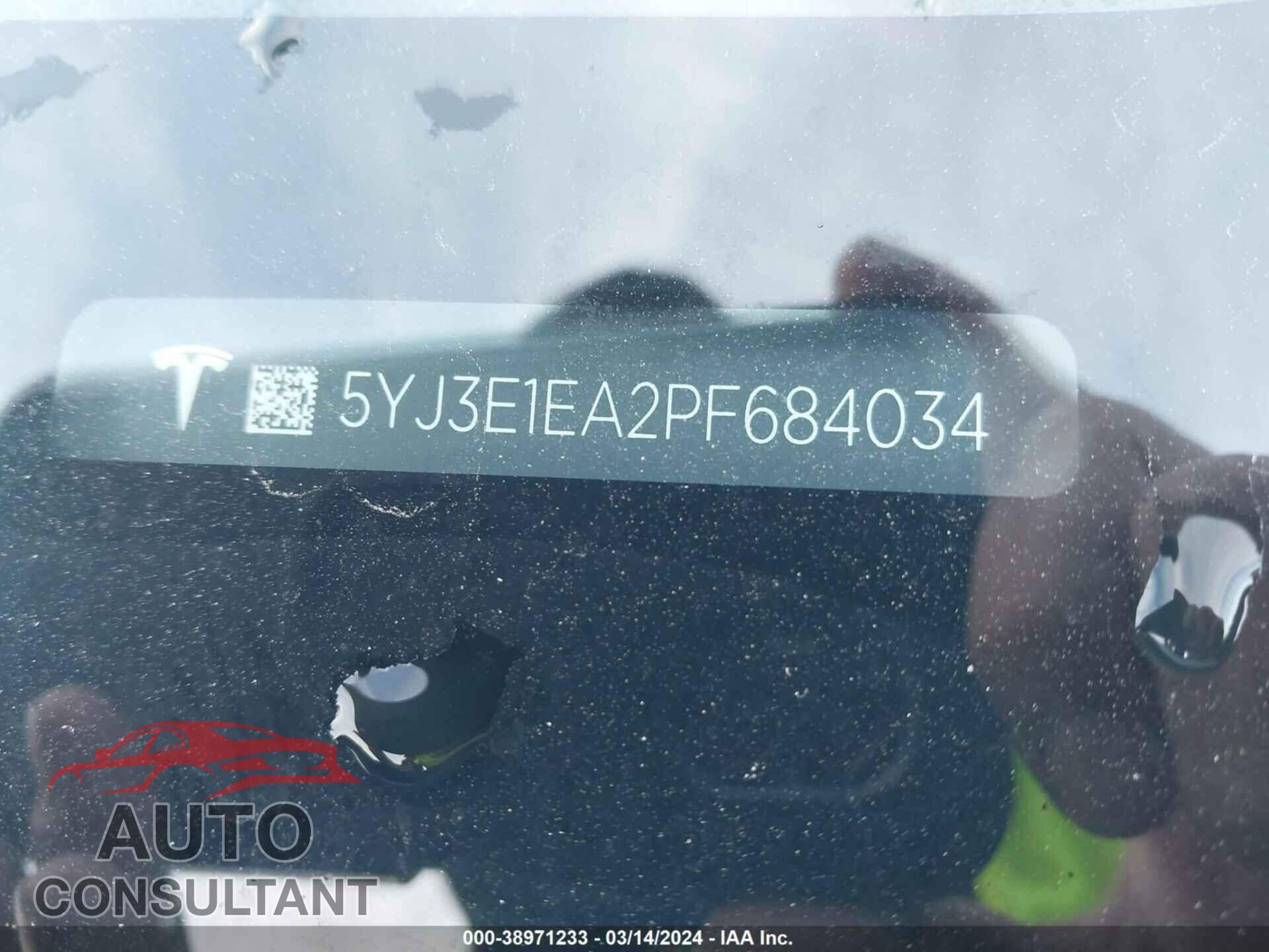 TESLA MODEL 3 2023 - 5YJ3E1EA2PF684034