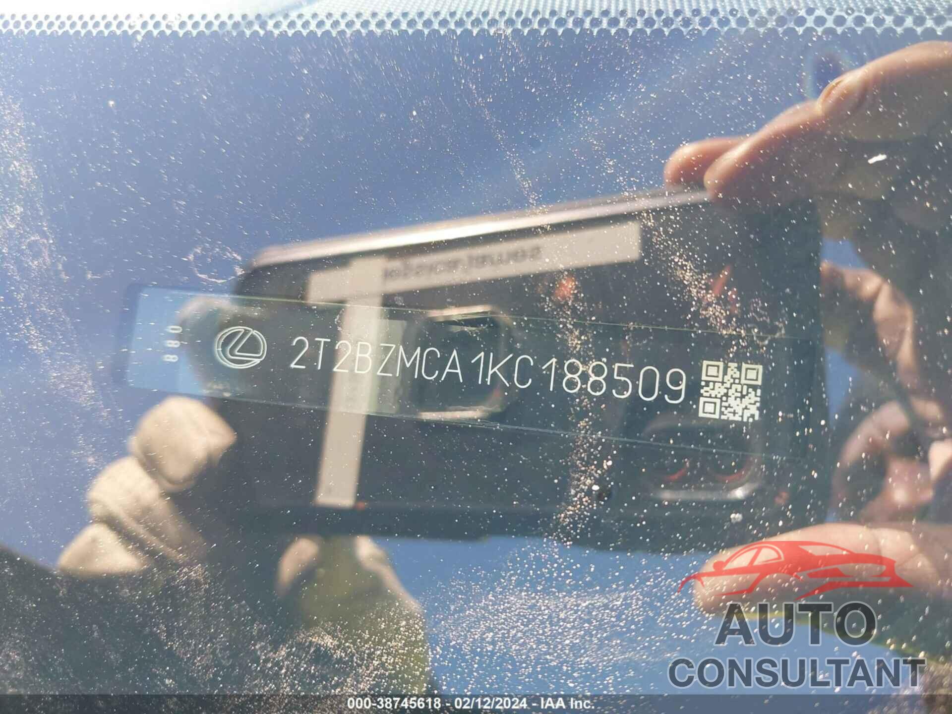 LEXUS RX 350 2019 - 2T2BZMCA1KC188509