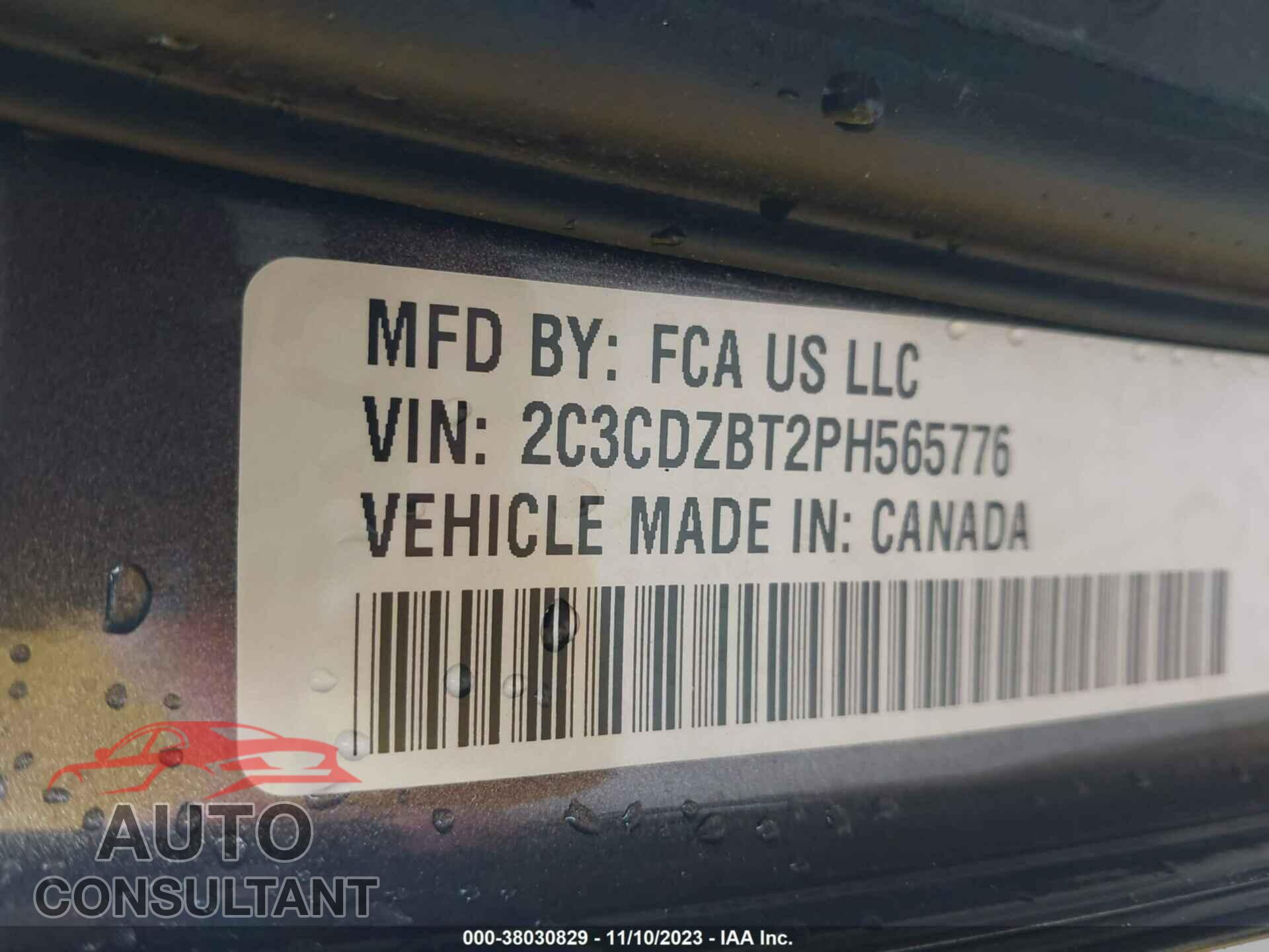 DODGE CHALLENGER 2023 - 2C3CDZBT2PH565776