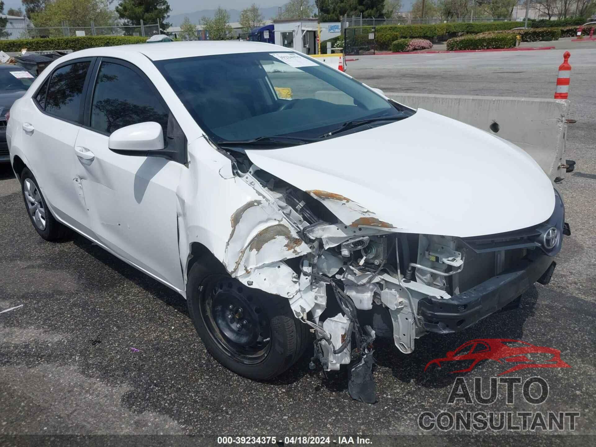 TOYOTA COROLLA 2016 - 5YFBURHE9GP396303