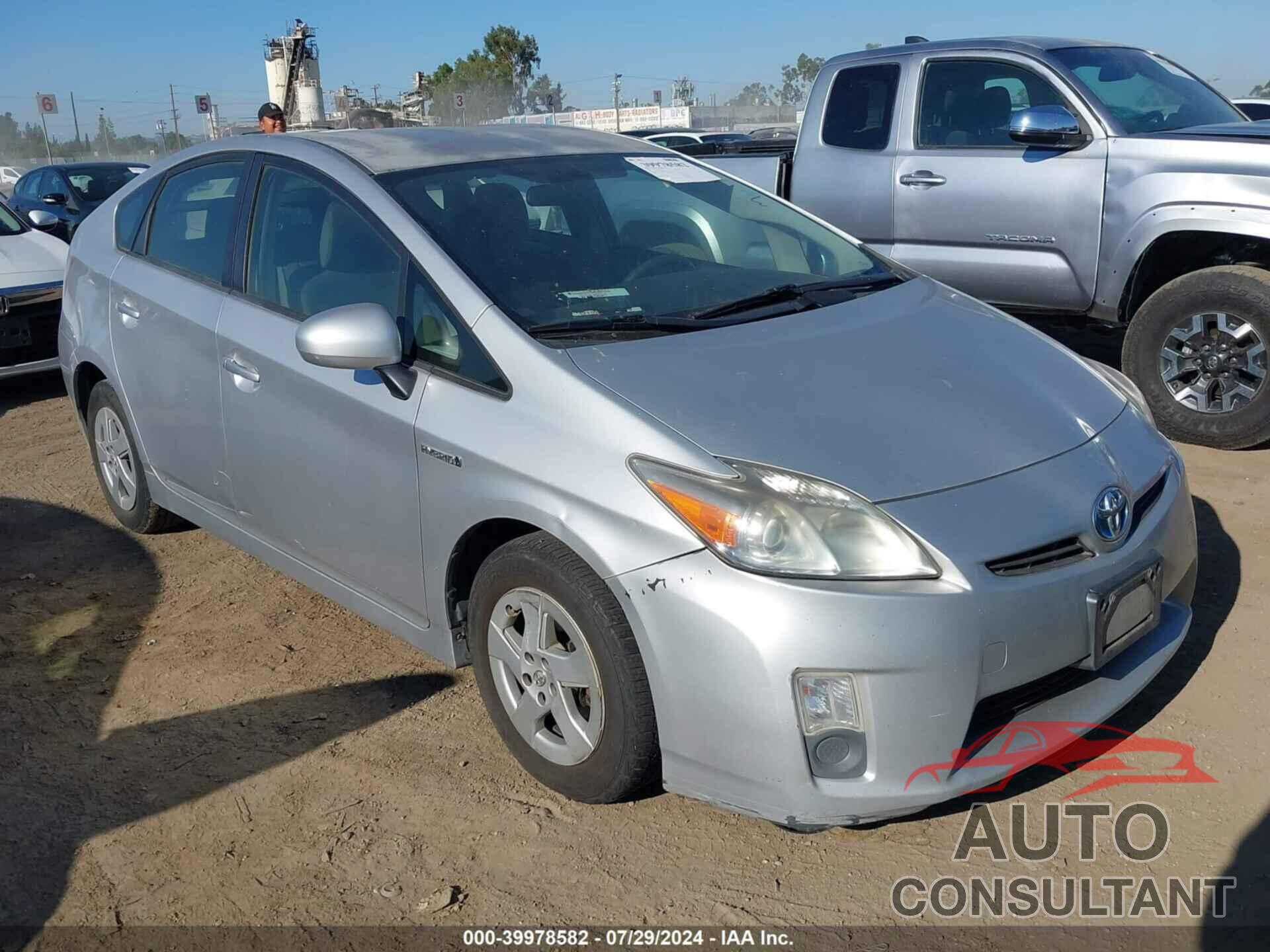 TOYOTA PRIUS 2011 - JTDKN3DU6B1463024