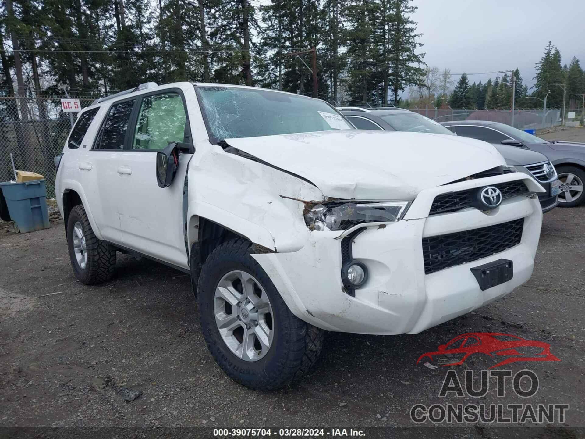 TOYOTA 4RUNNER 2016 - JTEBU5JR2G5386551