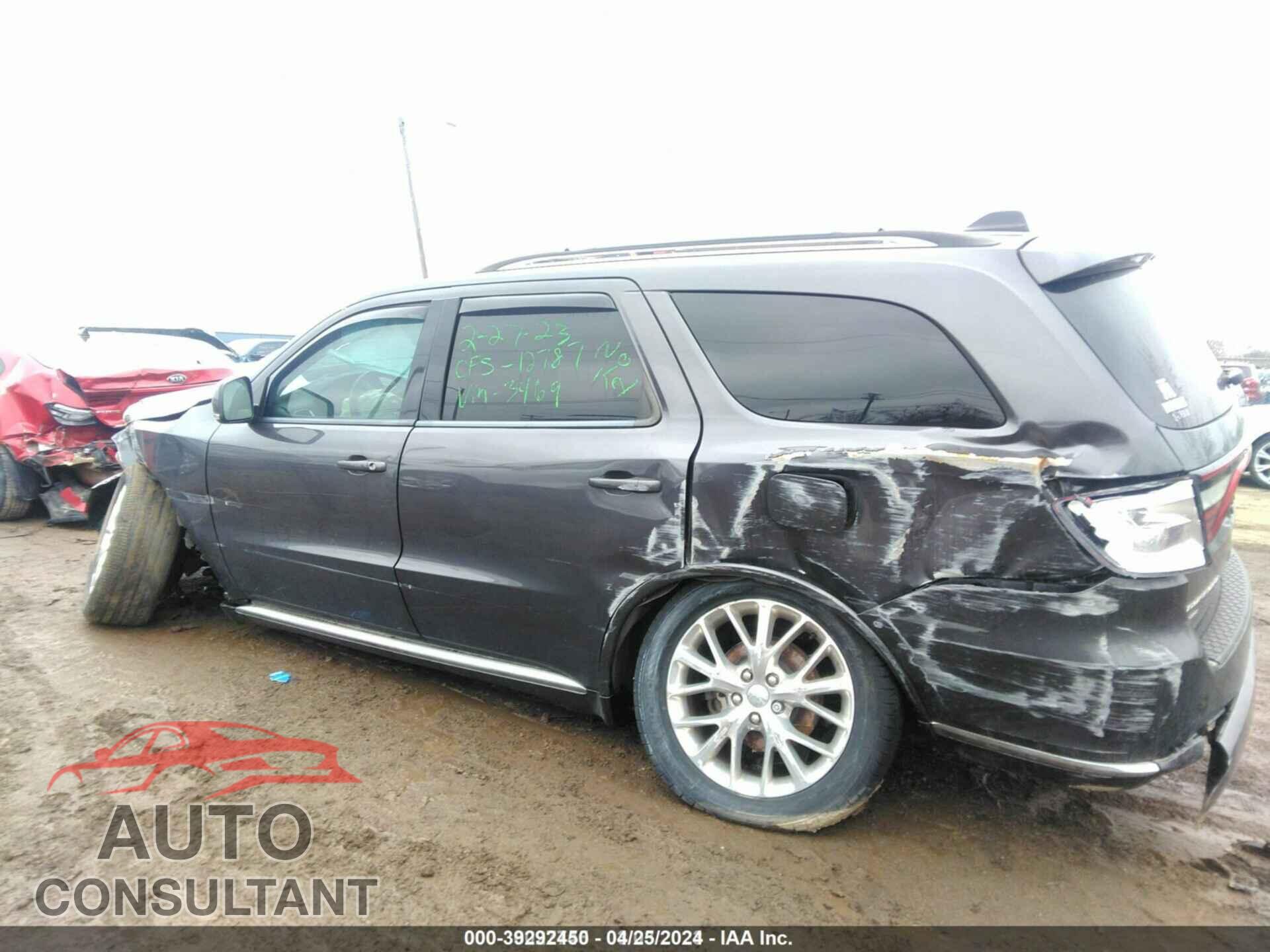 DODGE DURANGO 2016 - 1C4RDJDGXGC433469