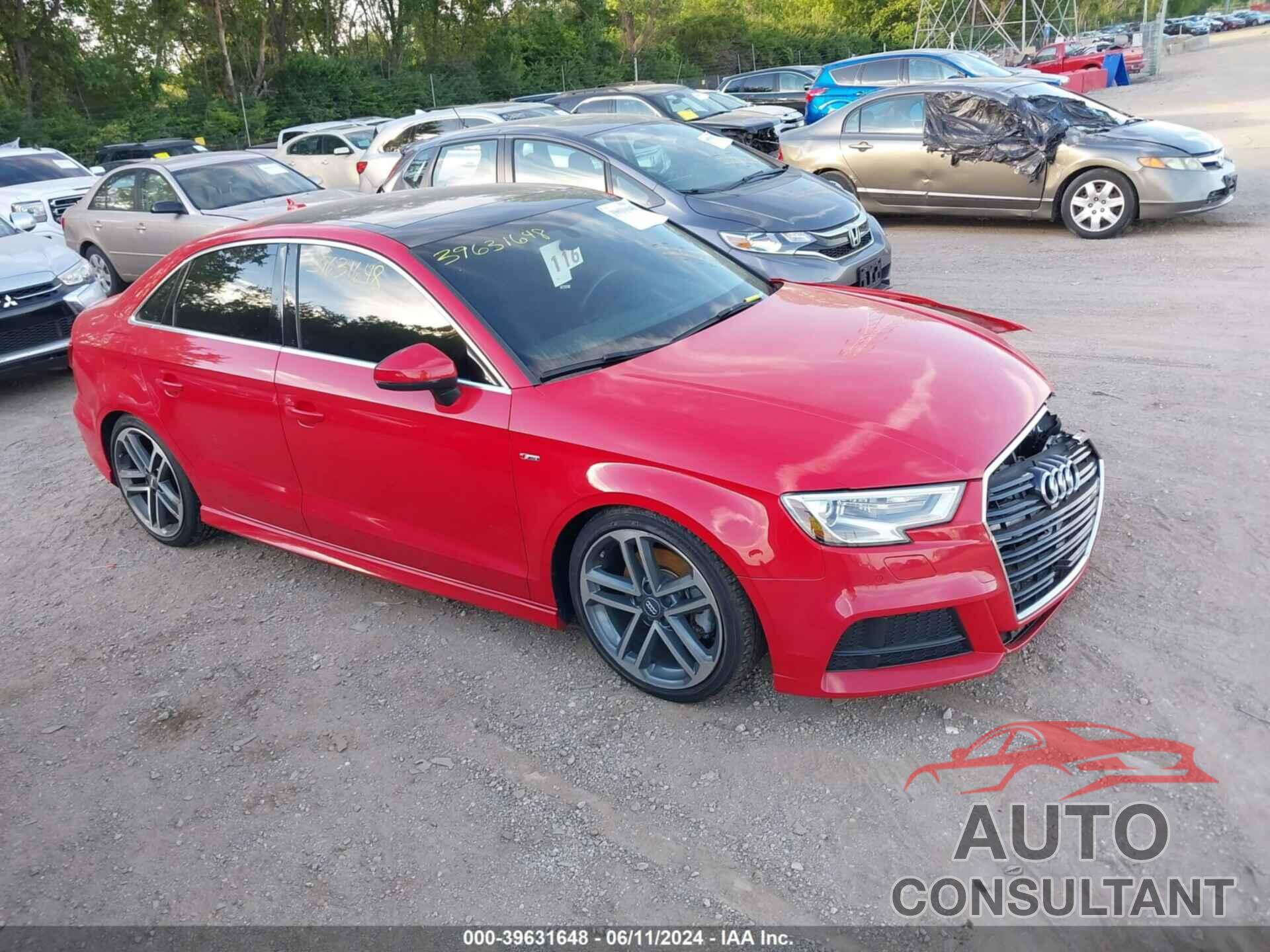 AUDI A3 2017 - WAUJ8GFF7H1042119