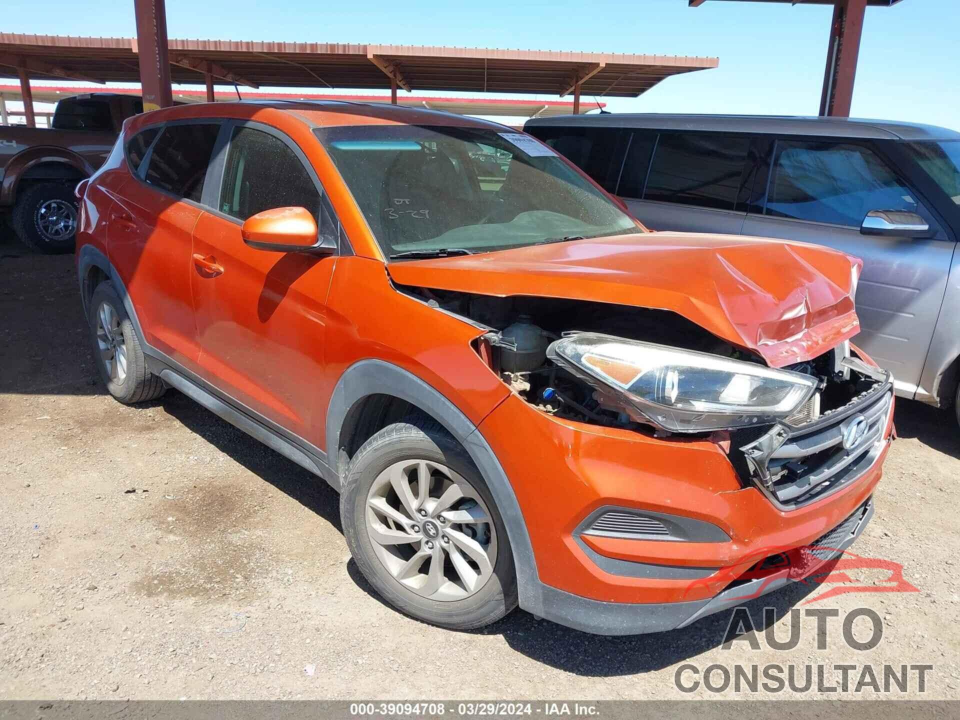 HYUNDAI TUCSON 2017 - KM8J23A47HU454652