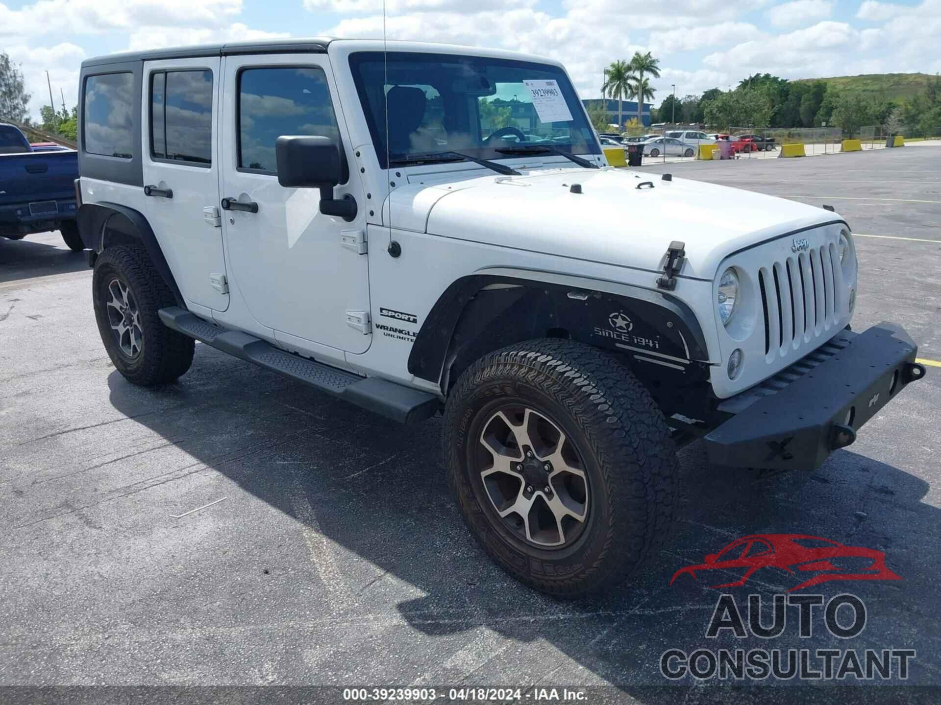 JEEP WRANGLER UNLIMITED 2016 - 1C4BJWDG3GL334032