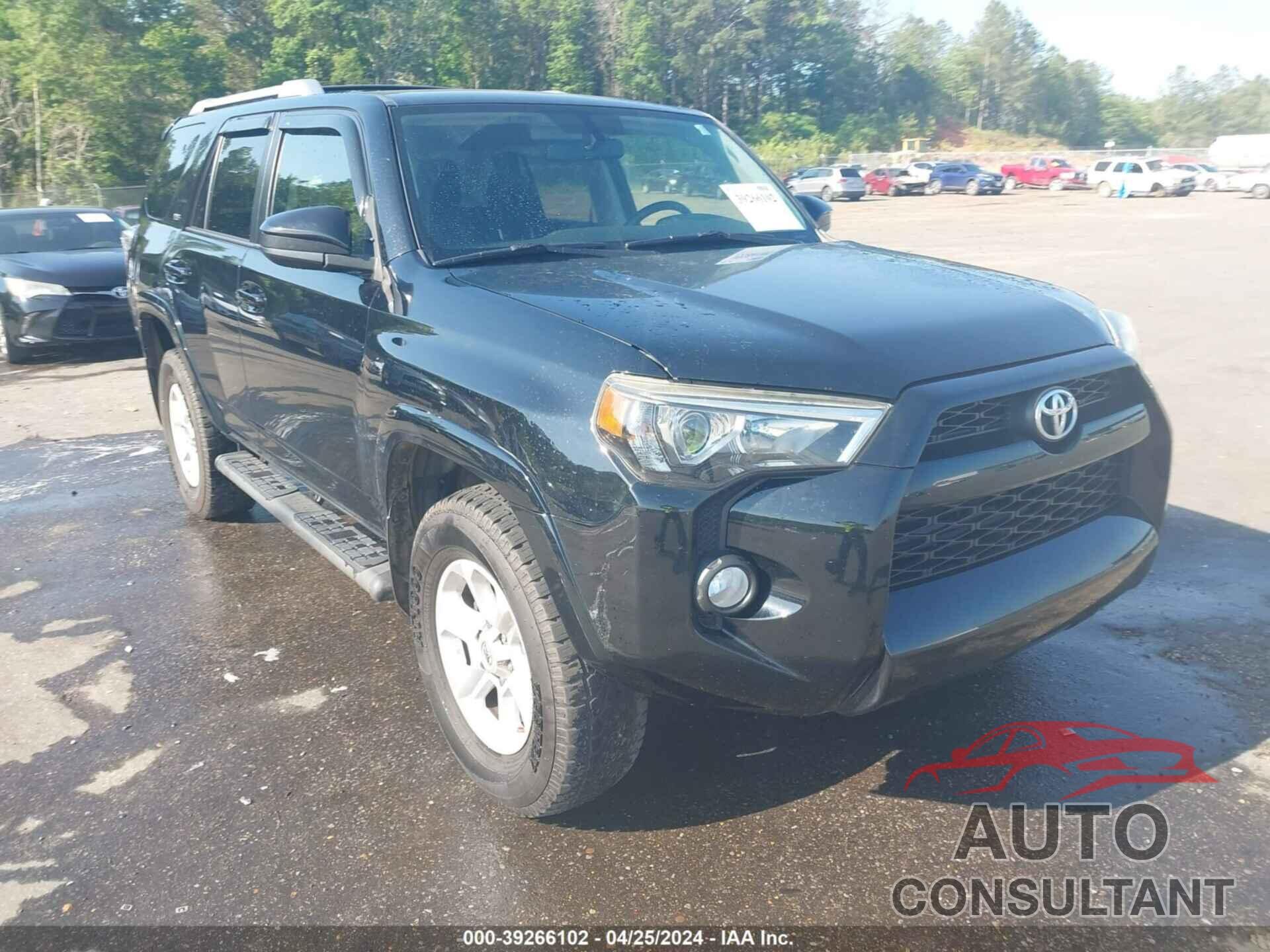 TOYOTA 4RUNNER 2016 - JTEBU5JR1G5325451