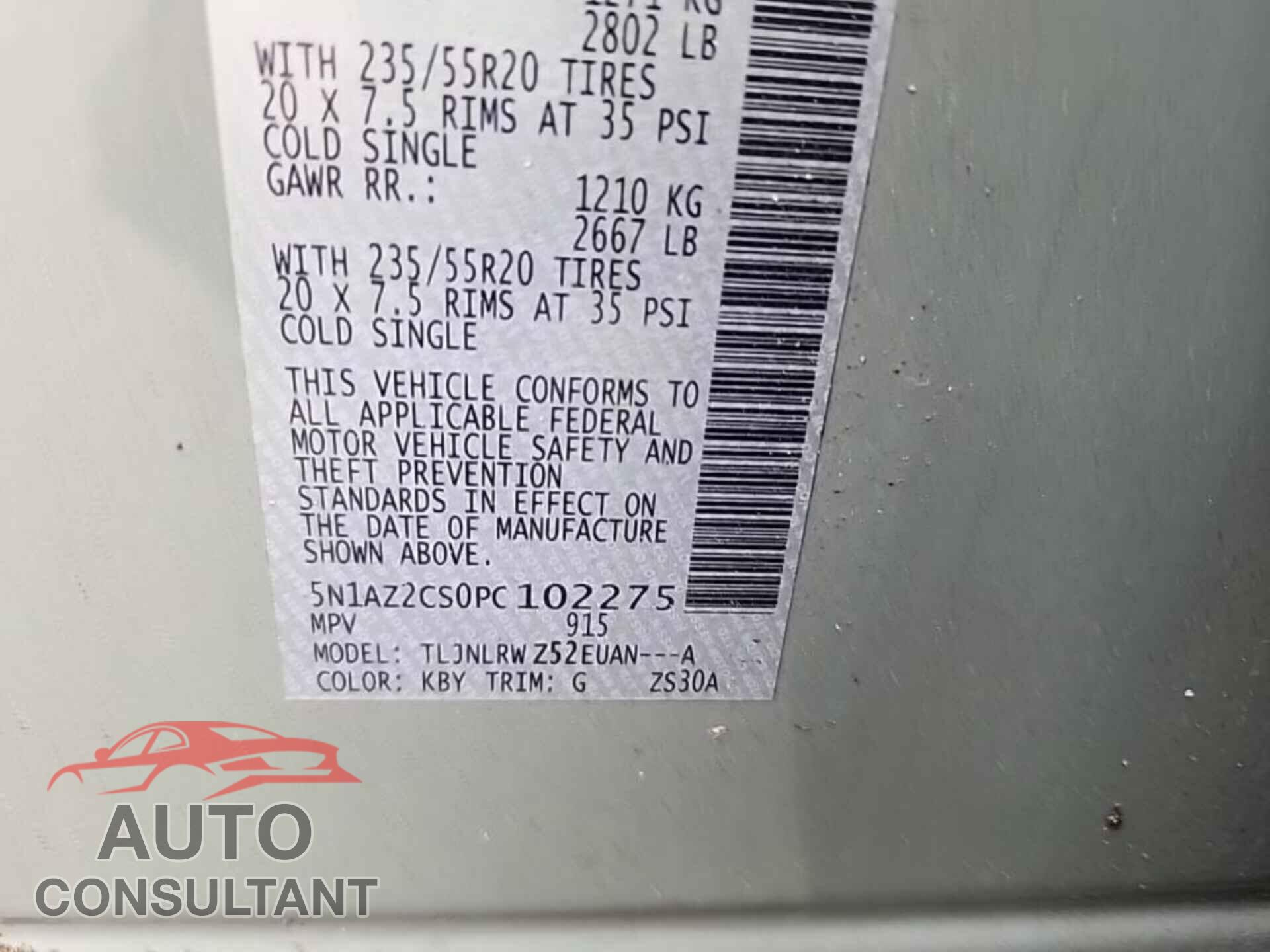 NISSAN MURANO 2023 - 5N1AZ2CS0PC102275