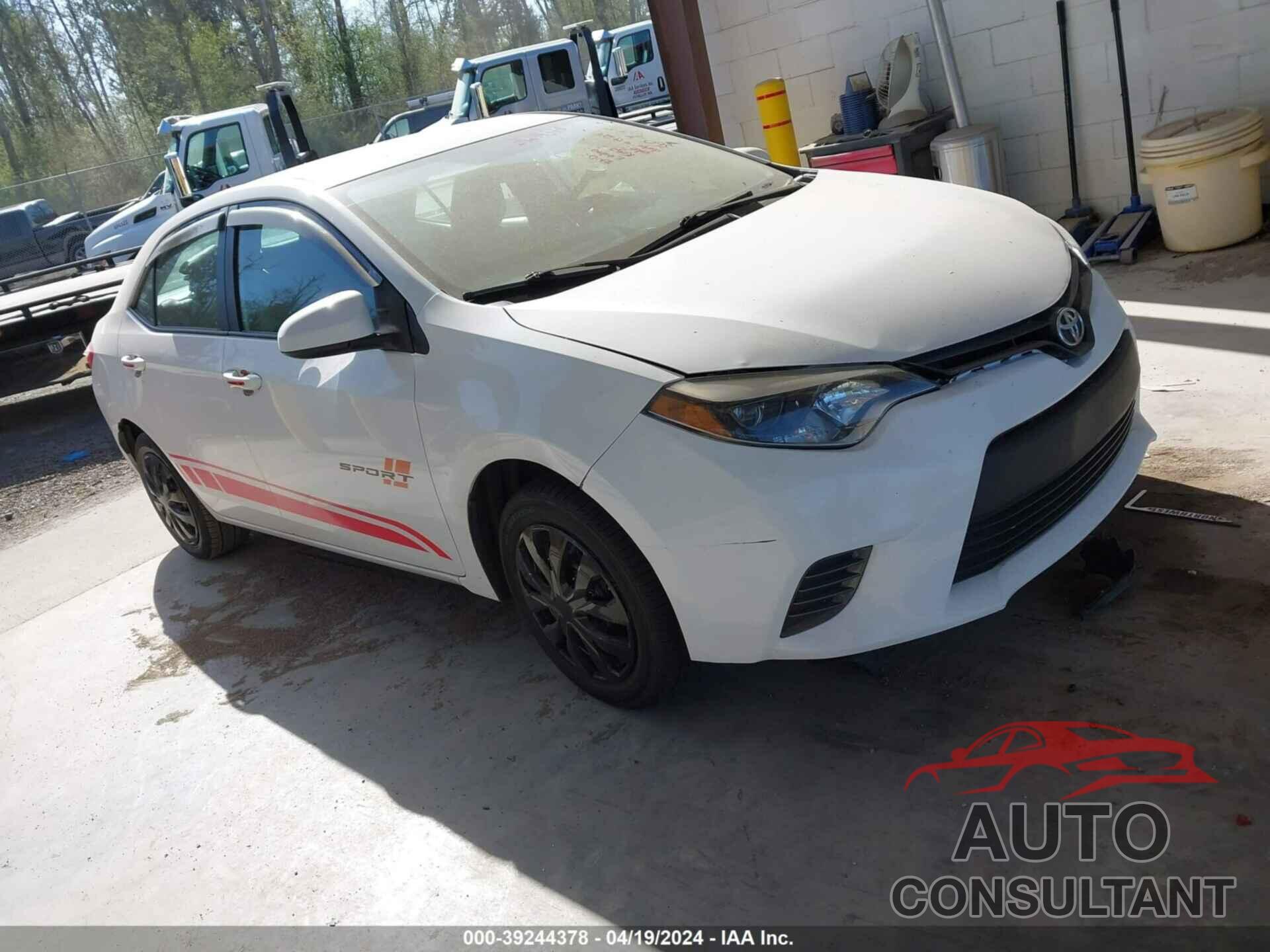 TOYOTA COROLLA 2016 - 2T1BURHE7GC687625