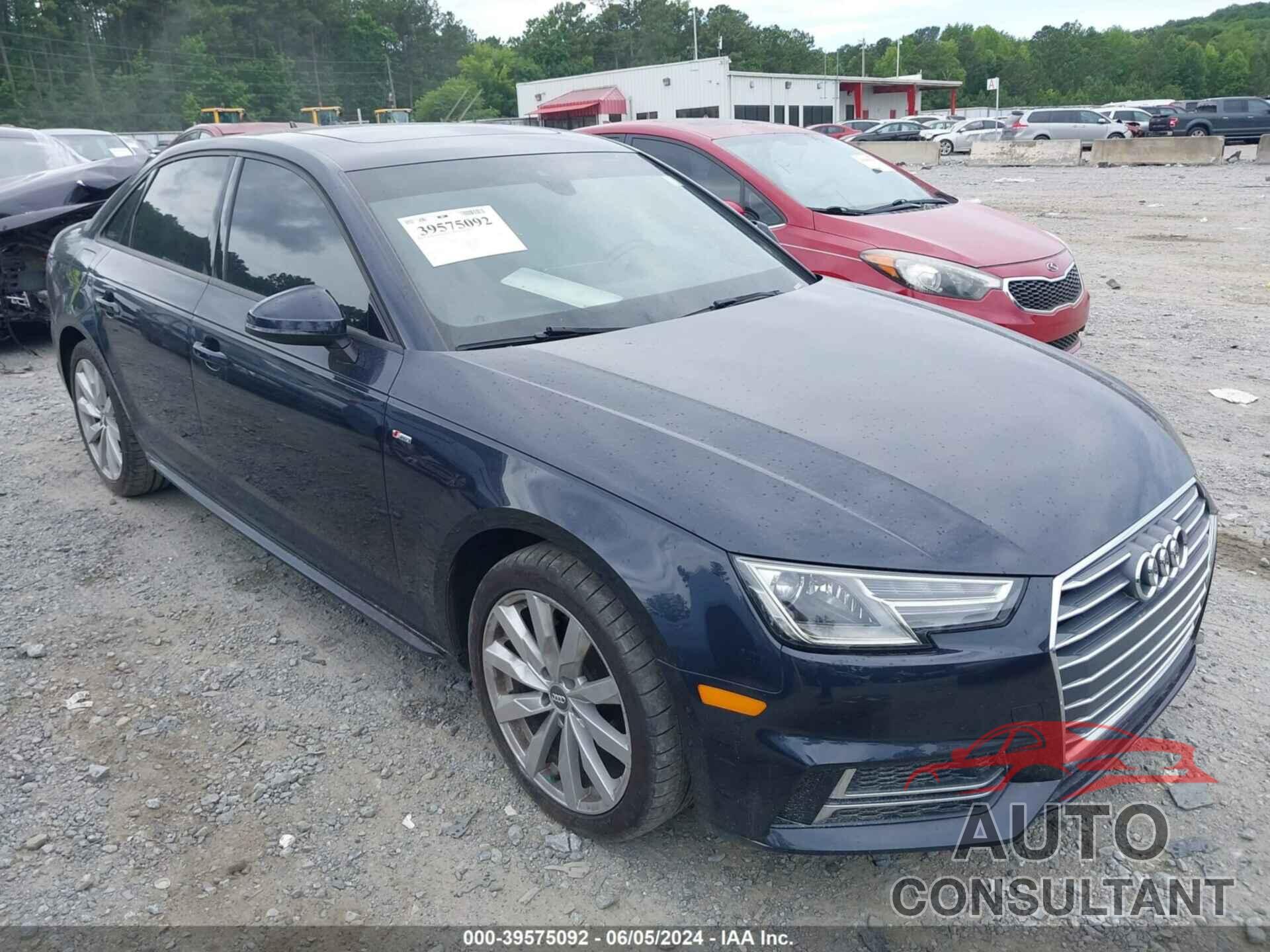 AUDI A4 2017 - WAUKMAF4XHN050557