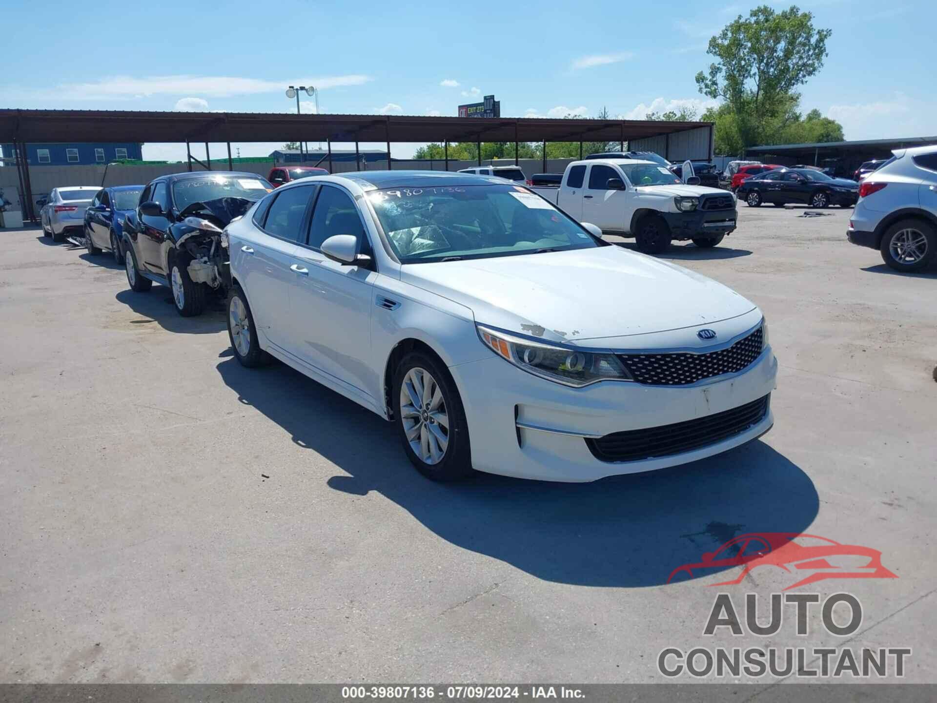 KIA OPTIMA 2016 - 5XXGU4L38GG012647