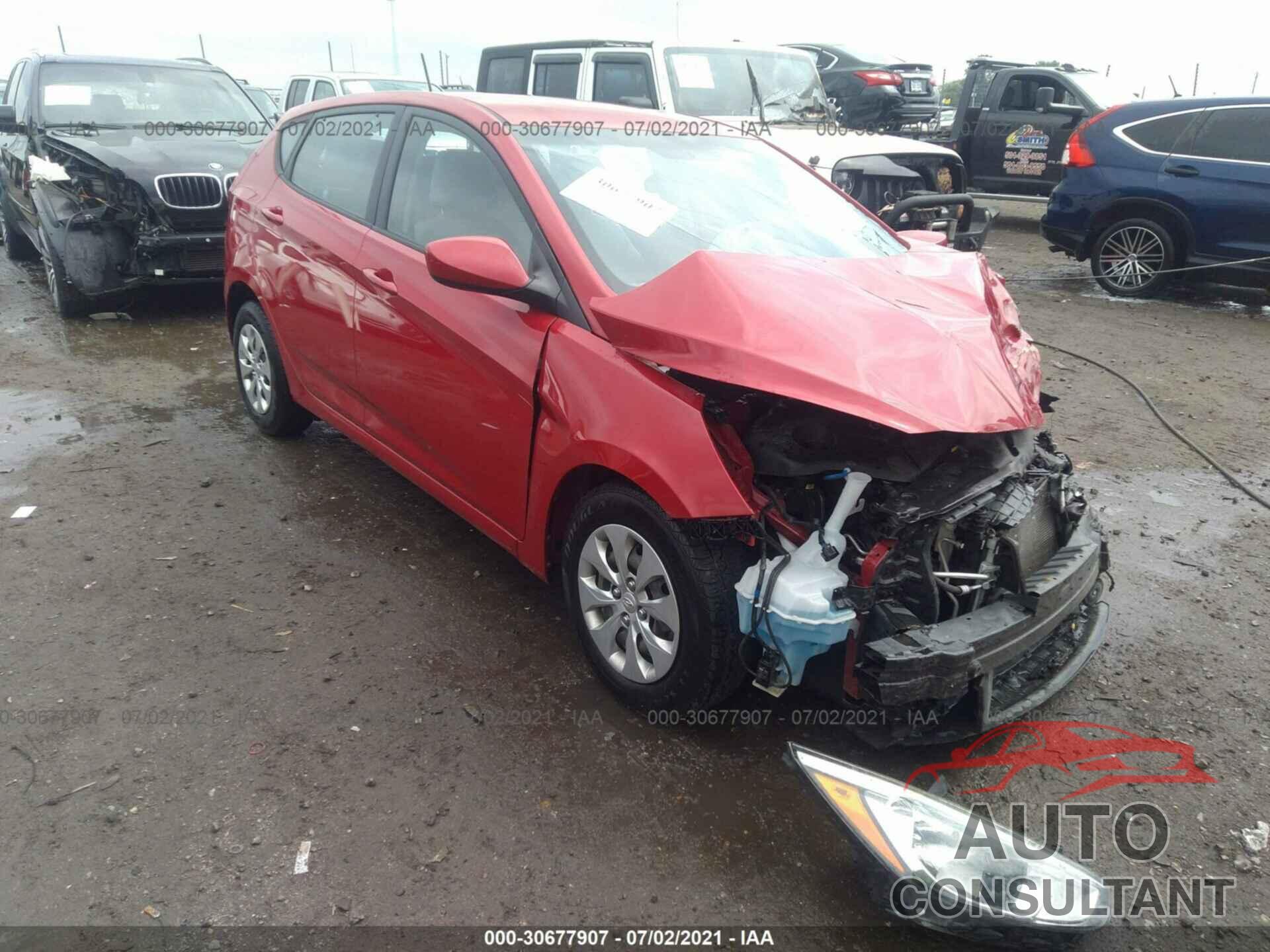 HYUNDAI ACCENT 2016 - KMHCT5AE4GU262114