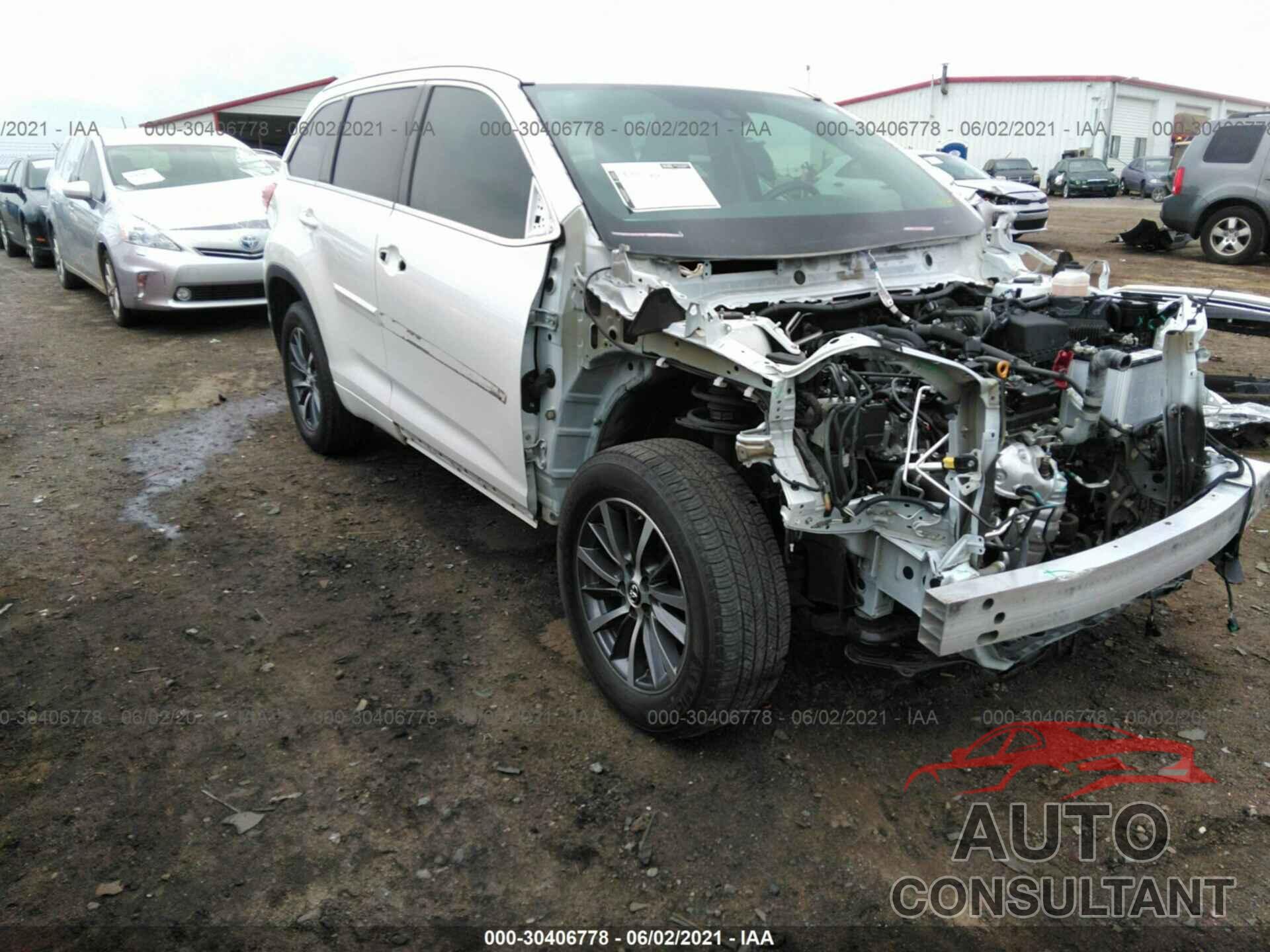 TOYOTA HIGHLANDER 2017 - 5TDKZRFHXHS188650