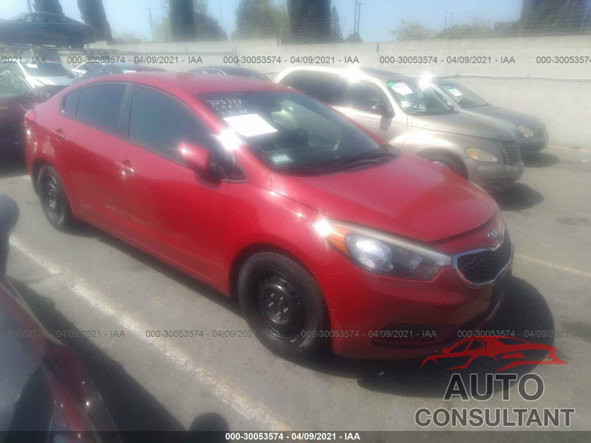 KIA FORTE 2016 - KNAFK4A62G5536201