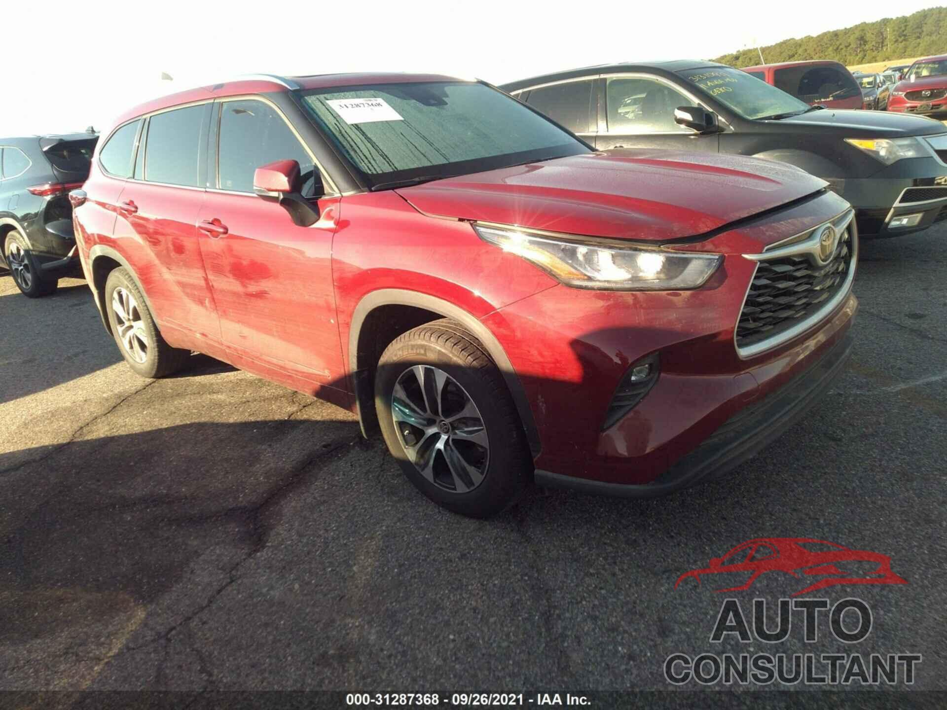 TOYOTA HIGHLANDER 2020 - 5TDHZRBH1LS051928