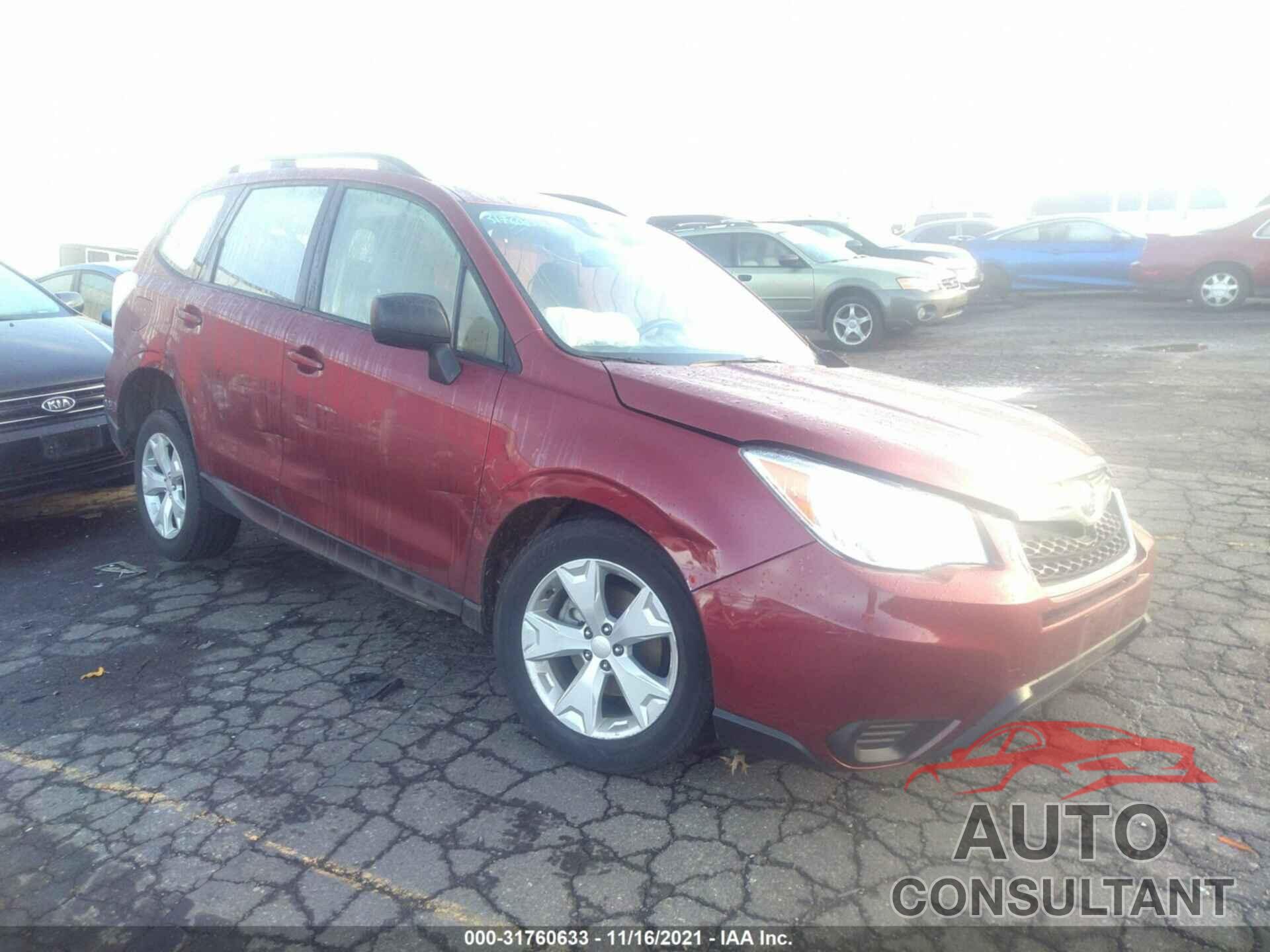 SUBARU FORESTER 2016 - JF2SJABC4GH567327