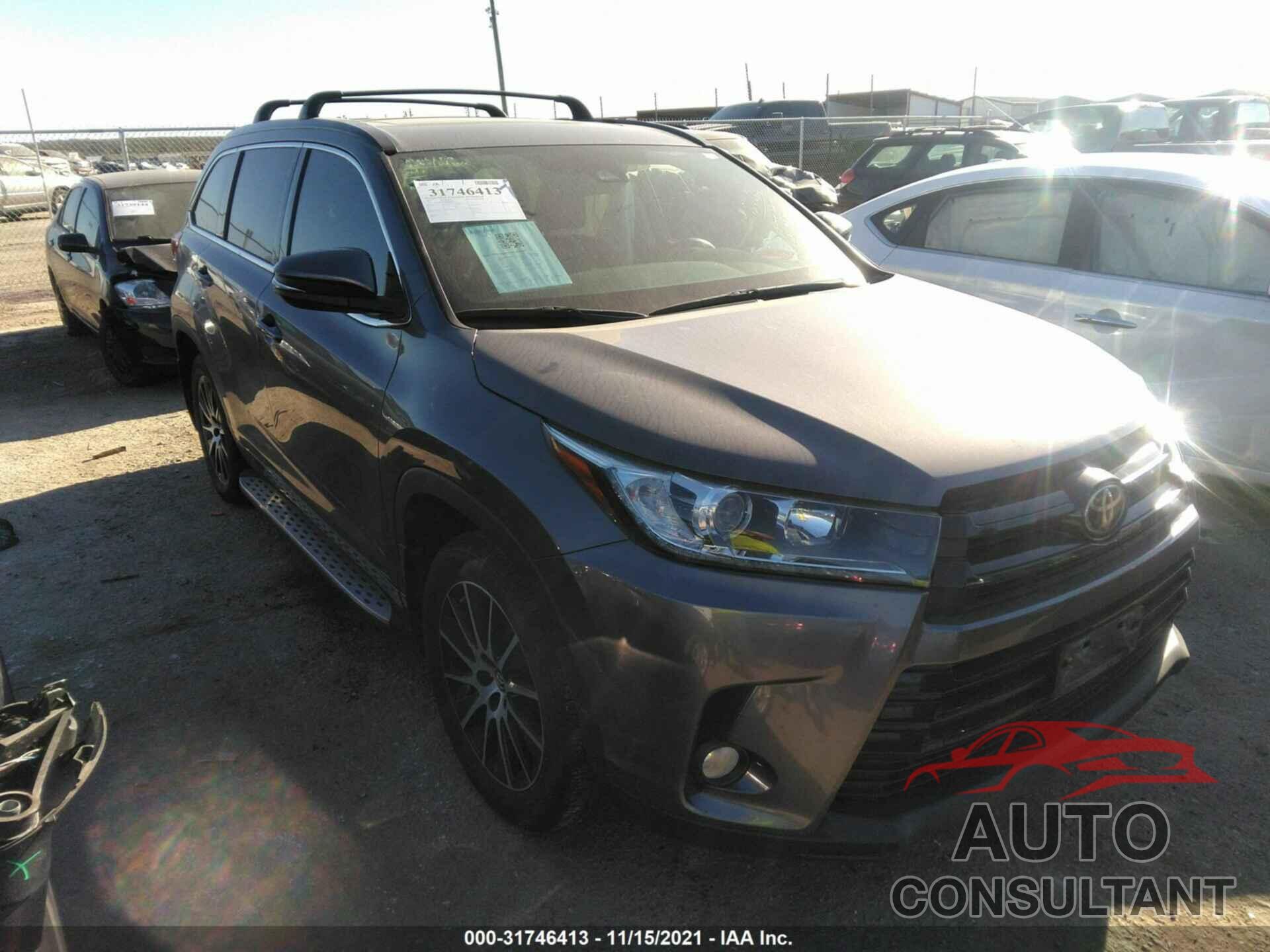 TOYOTA HIGHLANDER 2017 - 5TDKZRFH7HS508829