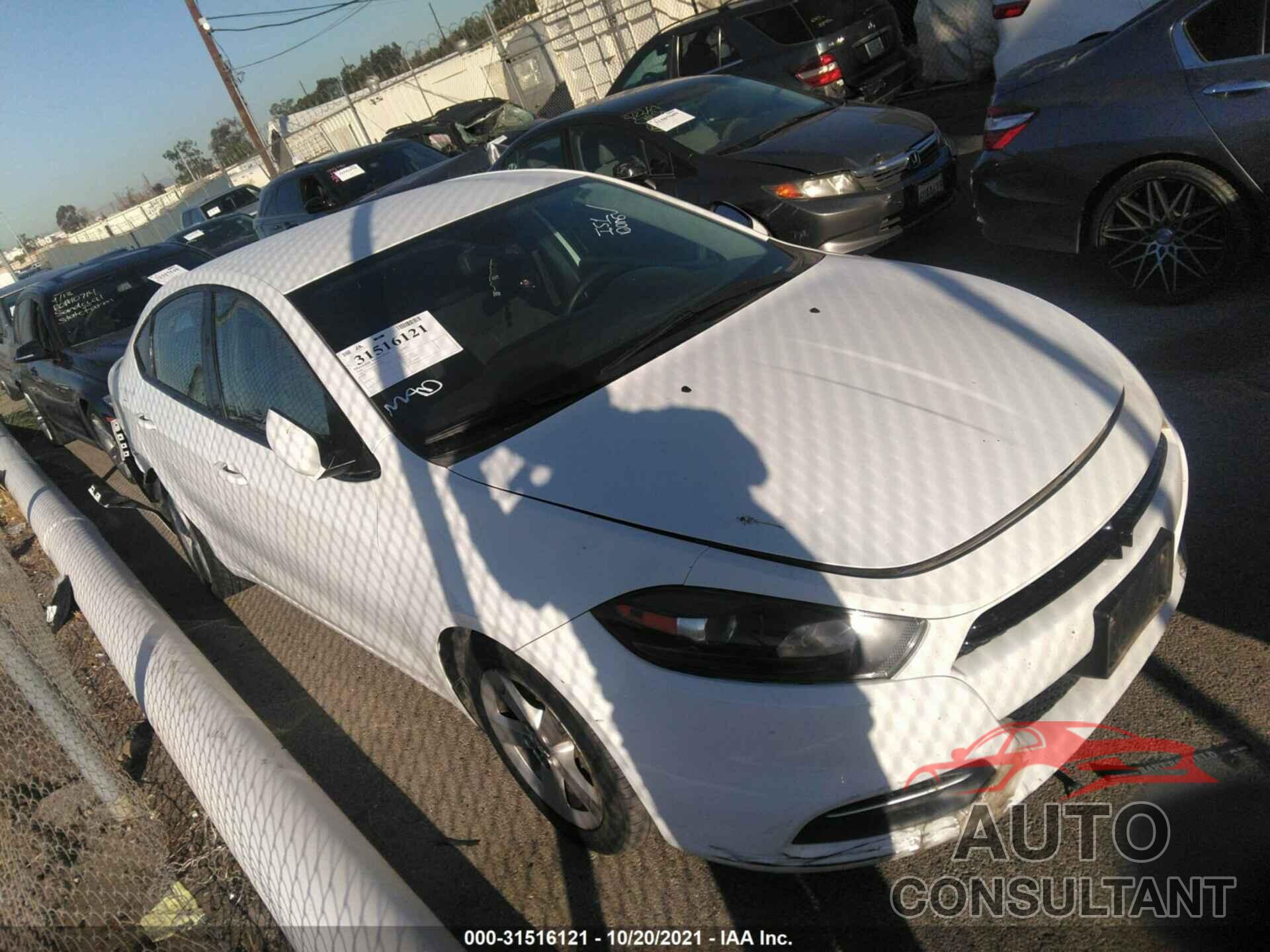 DODGE DART 2016 - 1C3CDFBB6GD623519