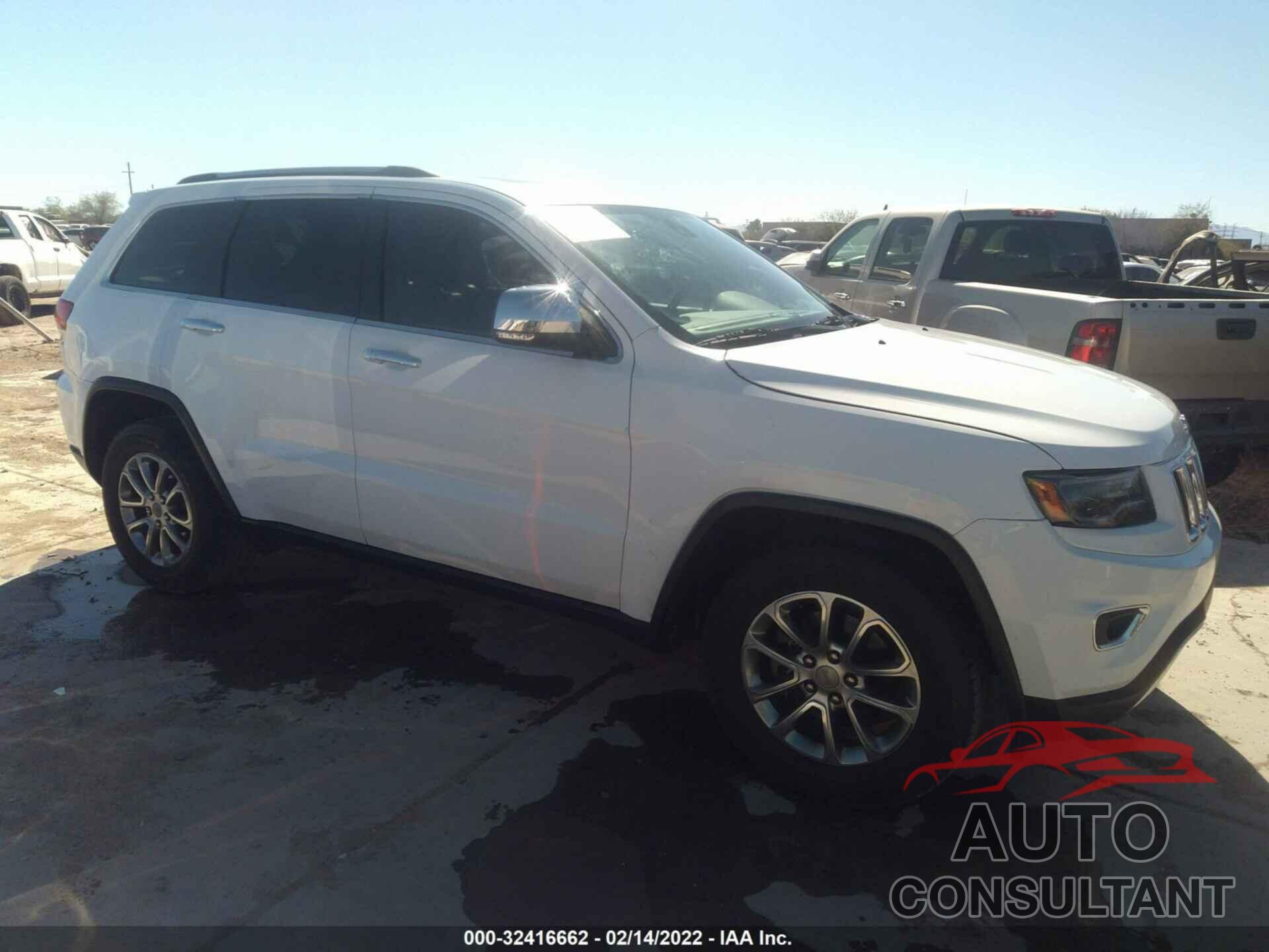 JEEP GRAND CHEROKEE 2016 - WDCTG4GB2KJ621934