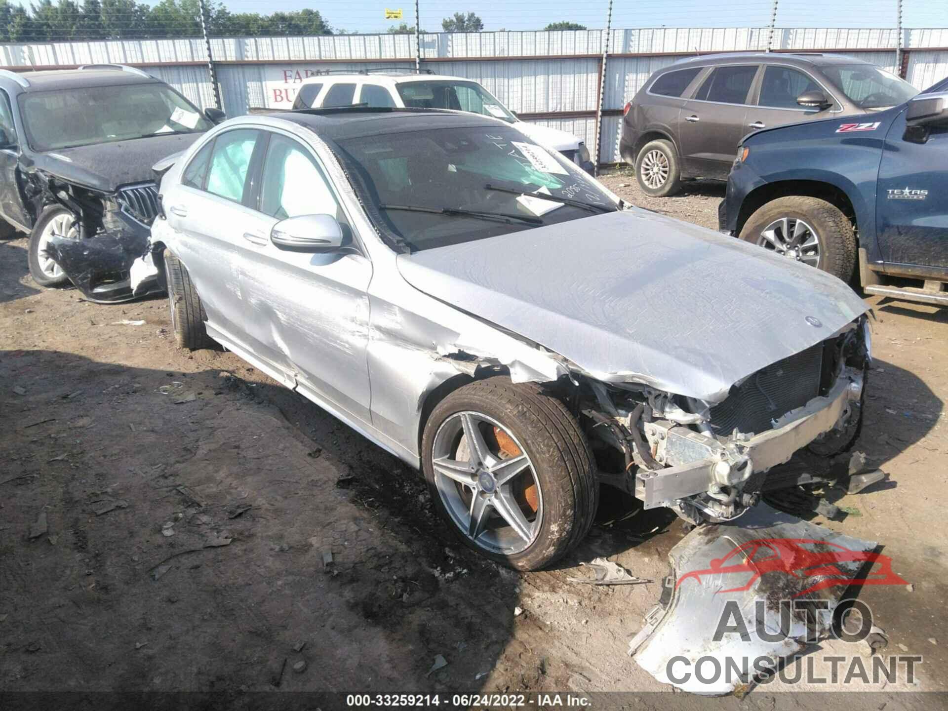 MERCEDES-BENZ C-CLASS 2016 - WDDWF4JB9GR172085