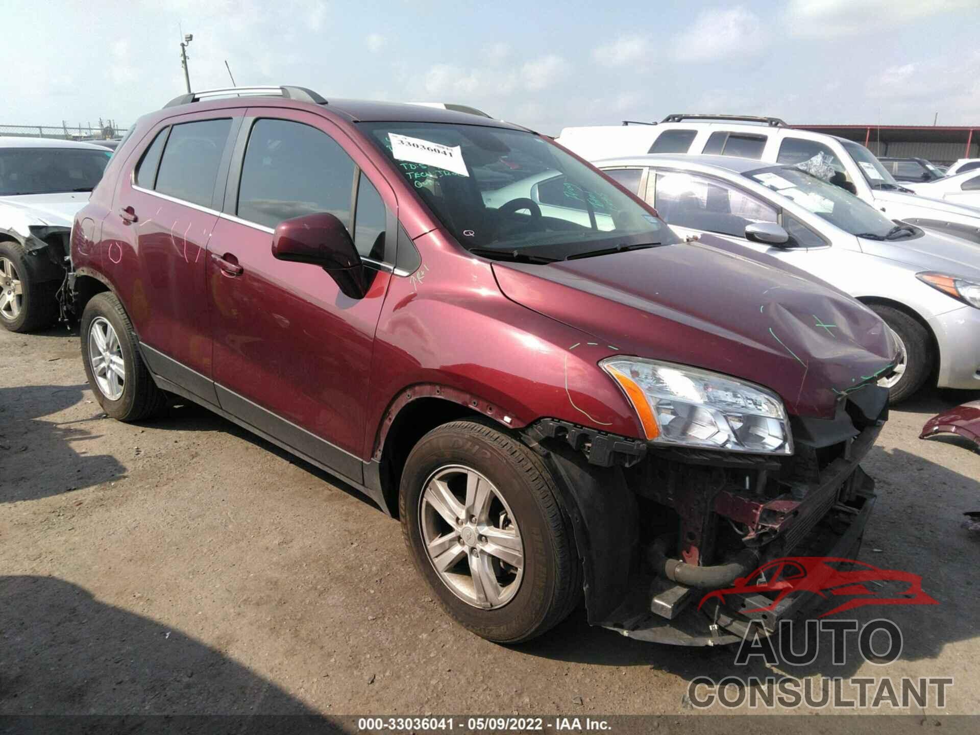 CHEVROLET TRAX 2016 - 3GNCJLSB8GL214345