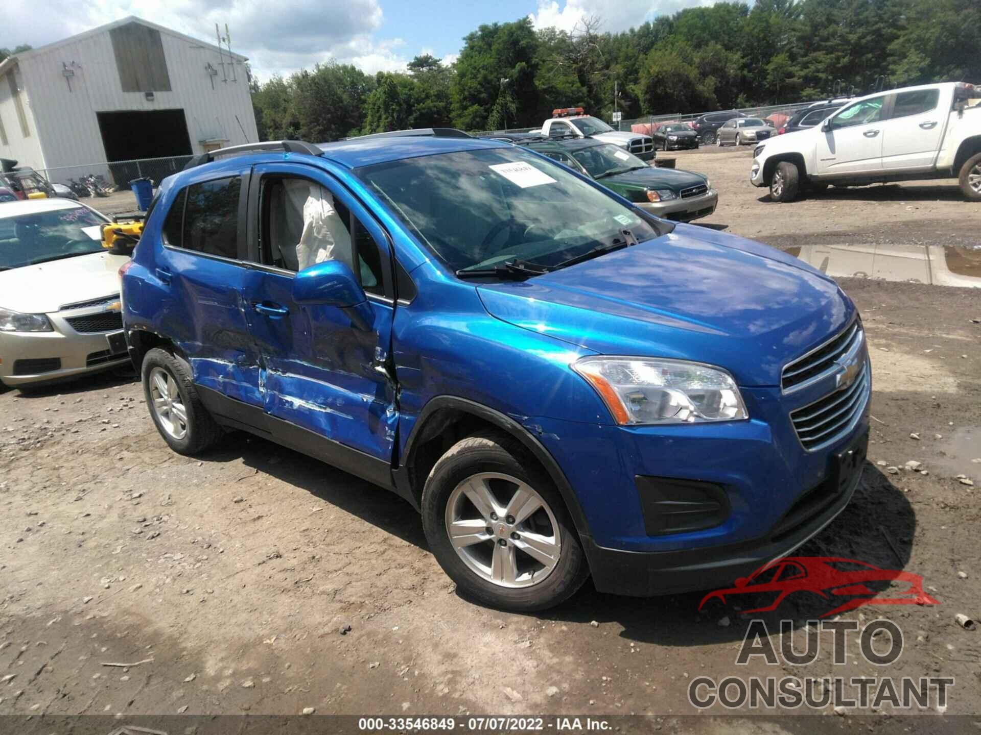 CHEVROLET TRAX 2016 - KL7CJPSB0GB605276