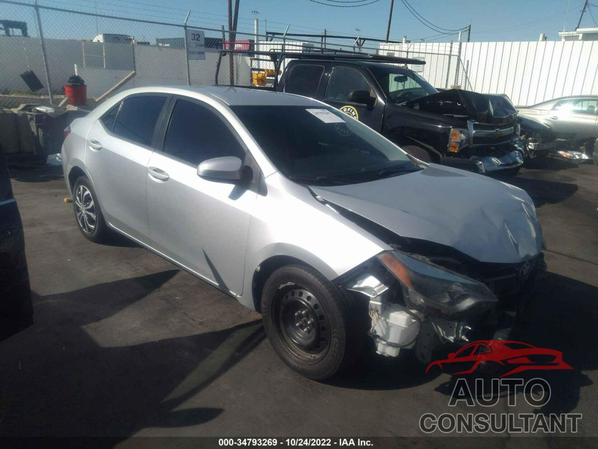 TOYOTA COROLLA 2016 - 2T1BURHE7GC590344