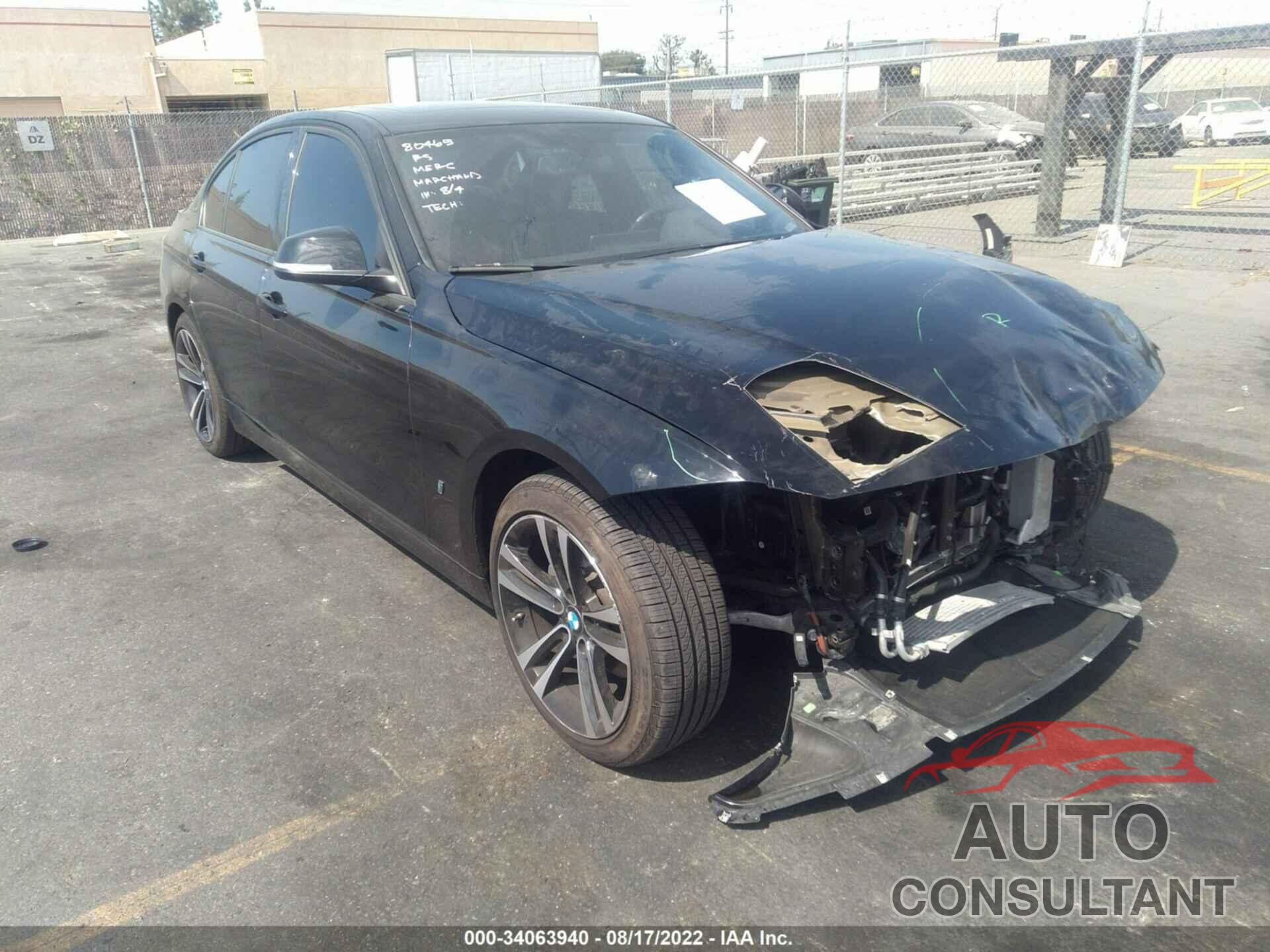 BMW 3 SERIES 2018 - WBA8E1C56JA756488