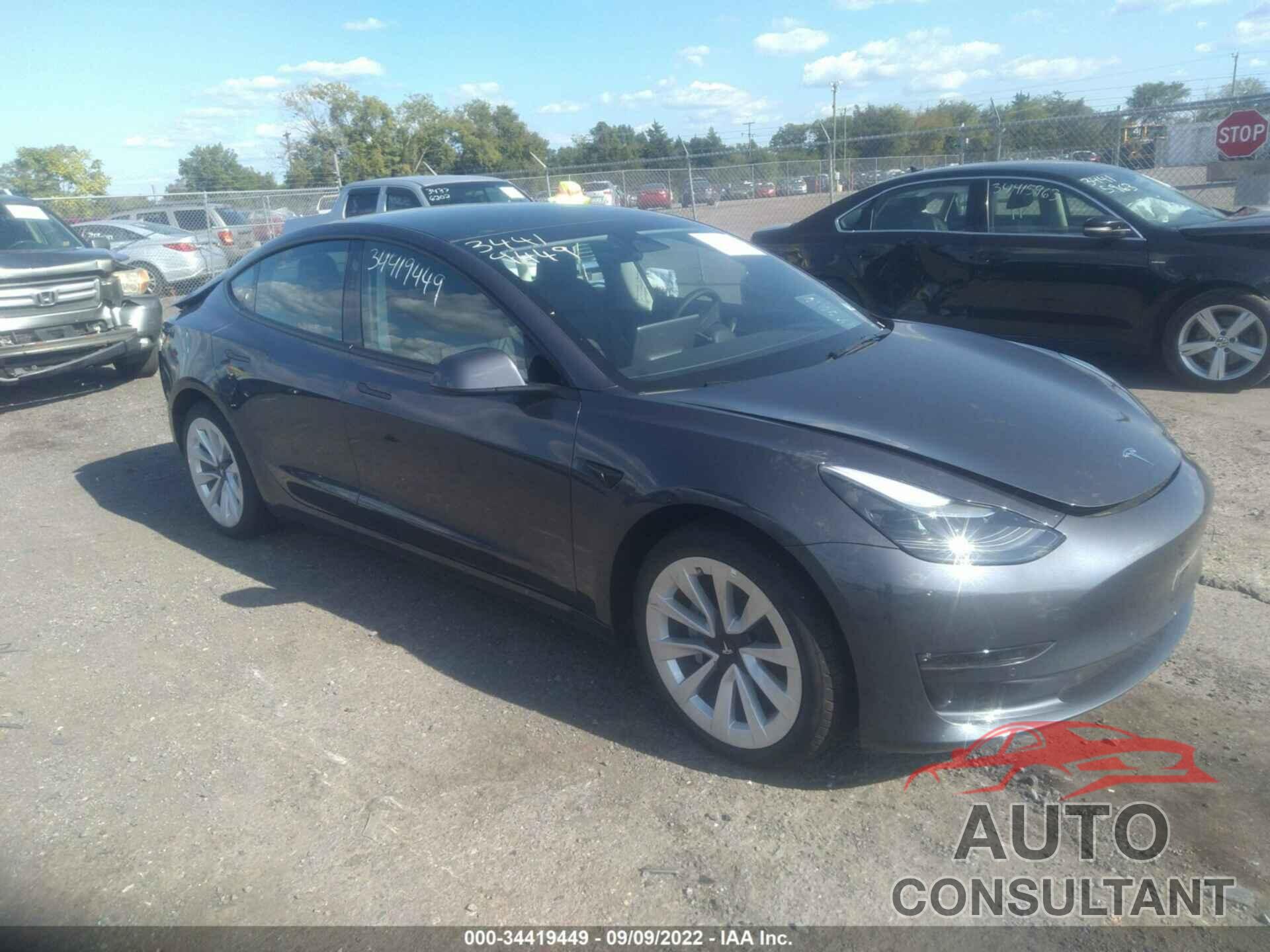TESLA MODEL 3 2022 - 5YJ3E1EB0NF290134