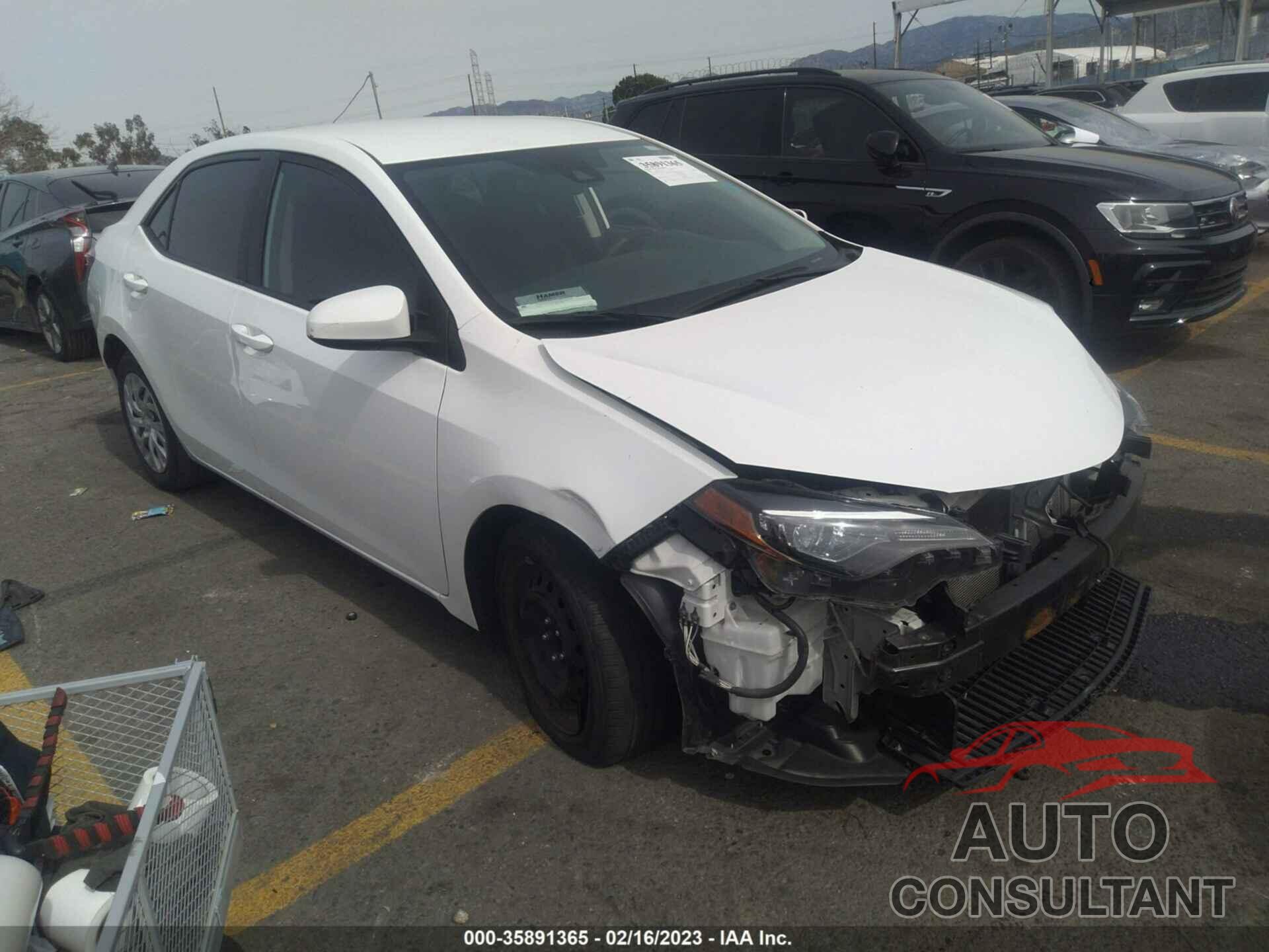 TOYOTA COROLLA 2019 - 5YFBURHE9KP918694