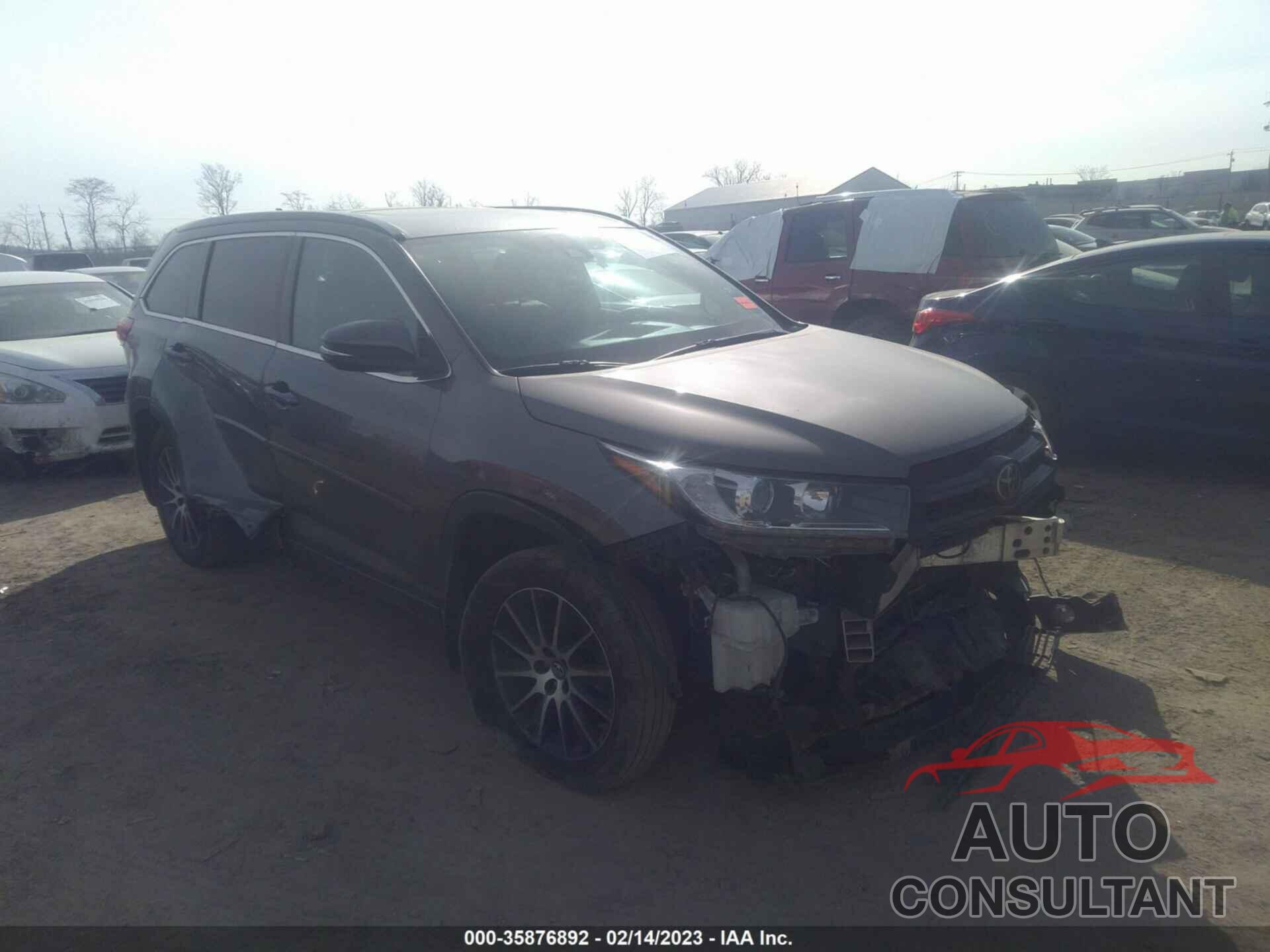 TOYOTA HIGHLANDER 2017 - 5TDJZRFH1HS359068