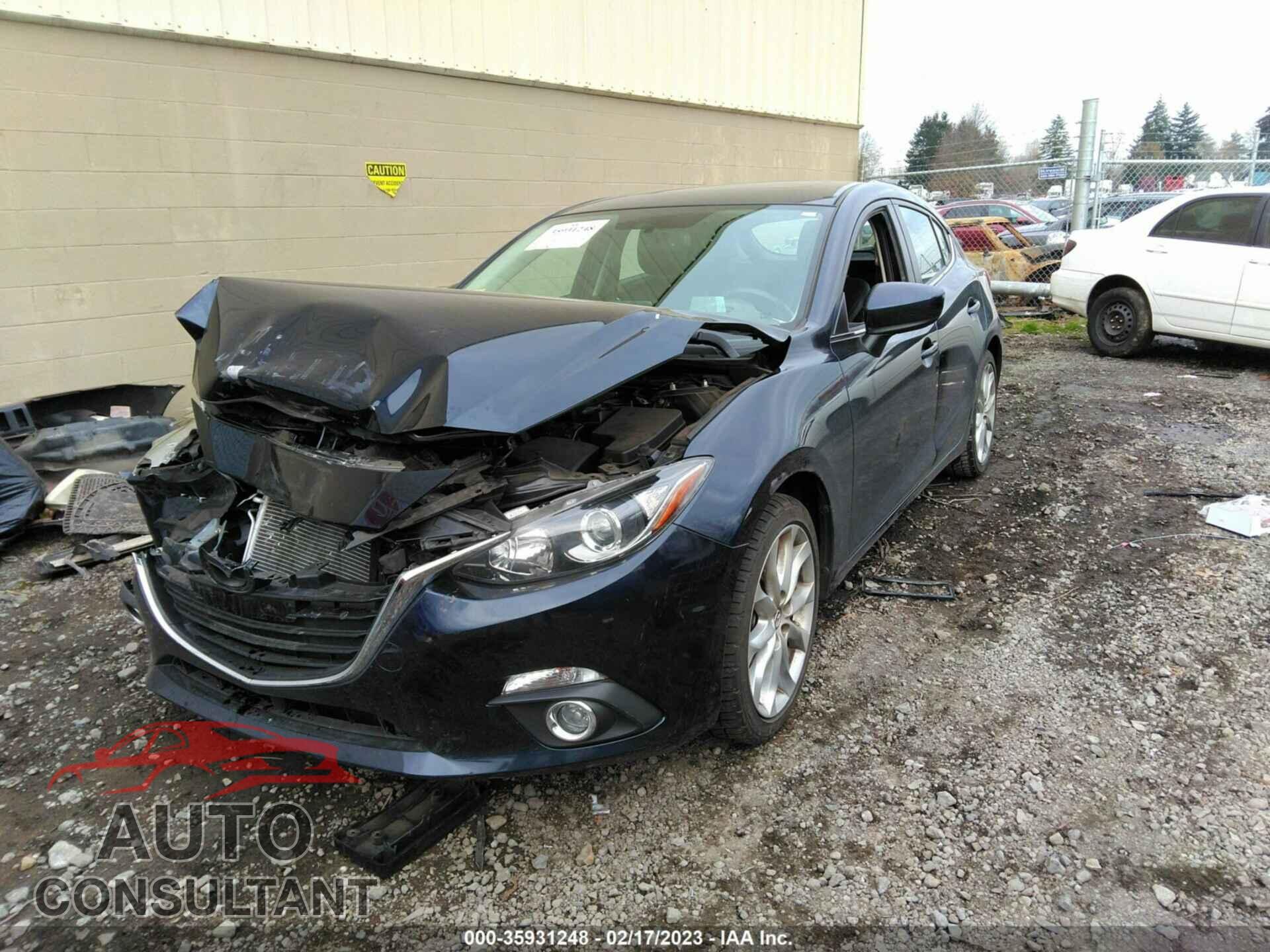 MAZDA MAZDA3 2015 - JM1BM1L34F1227705
