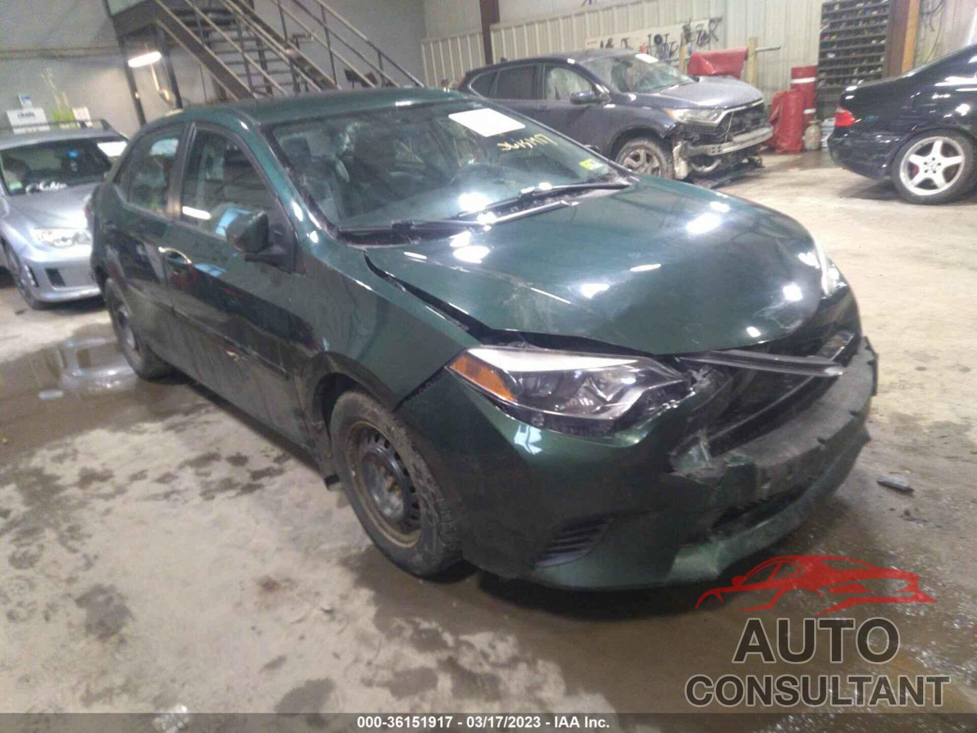 TOYOTA COROLLA 2015 - 2T1BPRHEXFC278718