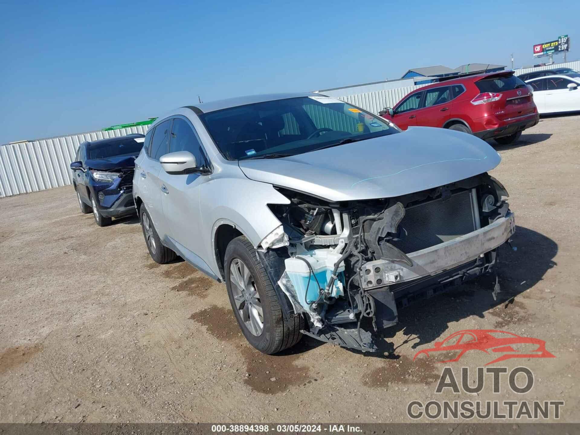 NISSAN MURANO 2017 - 5N1AZ2MGXHN124879