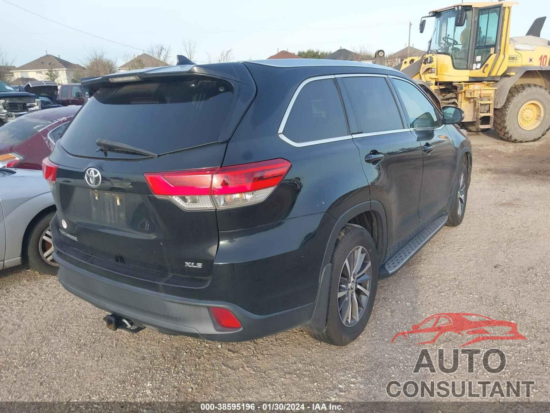 TOYOTA HIGHLANDER 2017 - 5TDKZRFH3HS523666