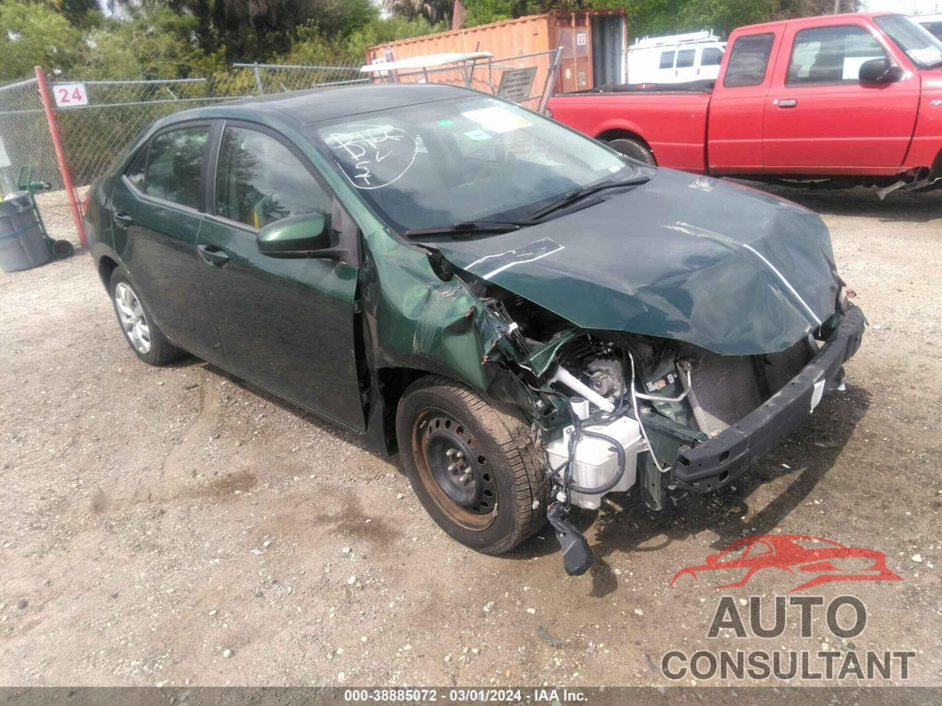 TOYOTA COROLLA 2016 - 2T1BURHE7GC738184
