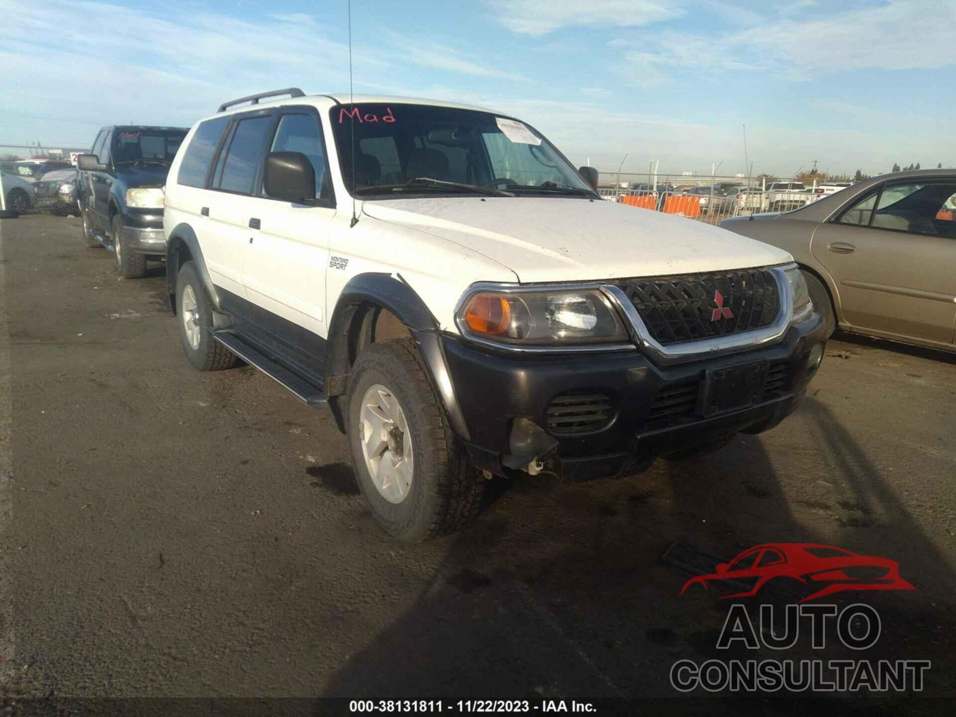 MITSUBISHI MONTERO SPORT 2001 - JA4MT31H41P015179